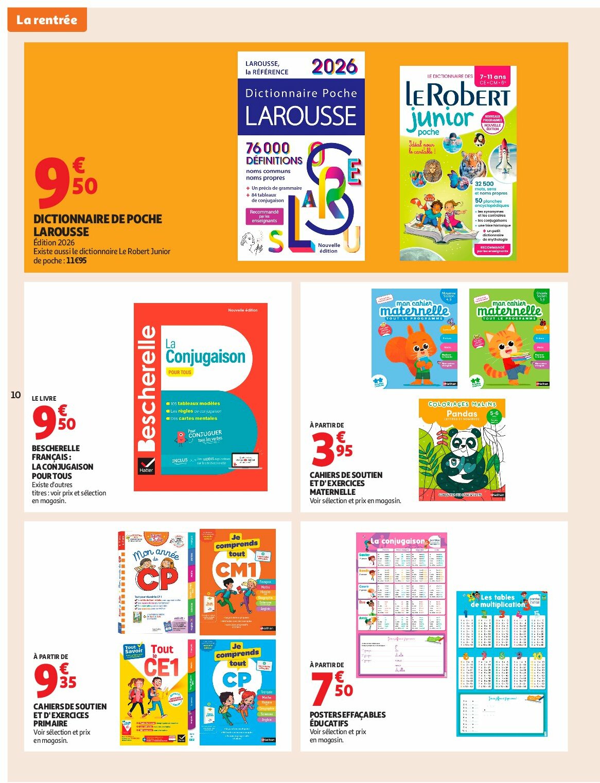 auchan - Auchan - Rentrée des classes folder geldig vanaf 19/08 - 06/09 - page: 10