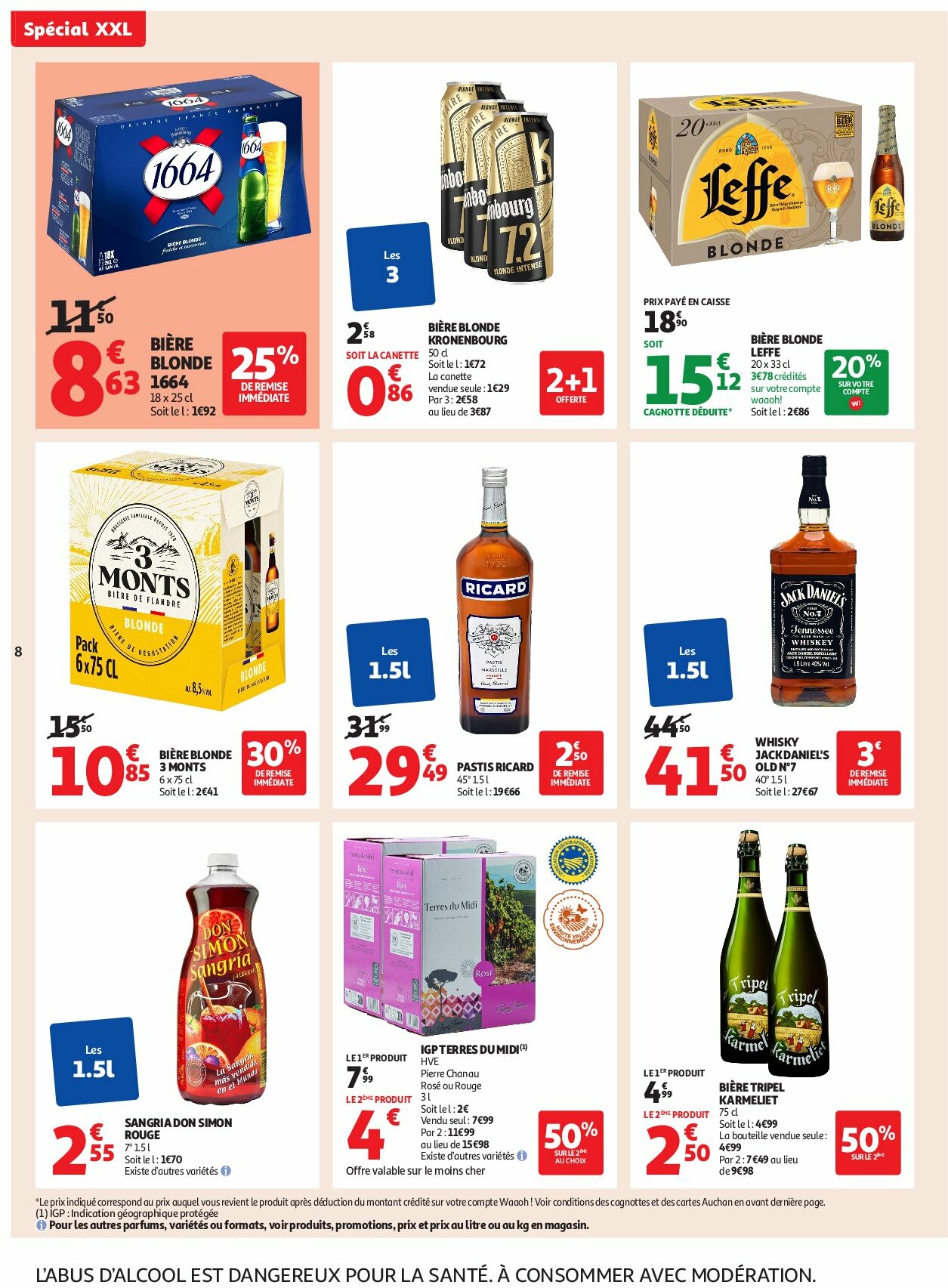 auchan - Auchan - XXL : En gros, vous êtes toujours gagnant dans votre super folder geldig vanaf 19/08 - 30/08 - page: 8