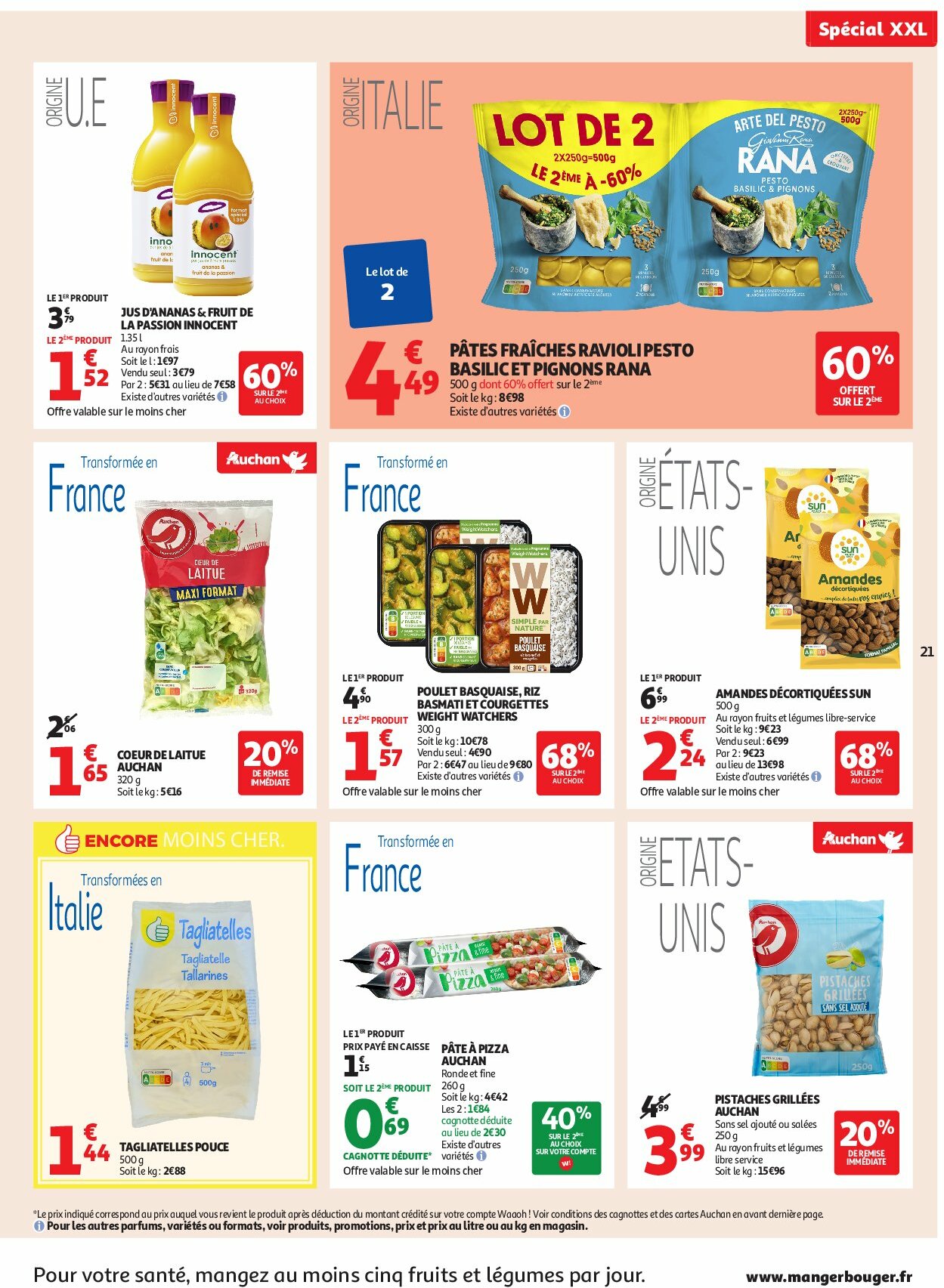 auchan - Auchan - XXL : En gros, vous êtes toujours gagnant dans votre super folder geldig vanaf 19/08 - 30/08 - page: 21