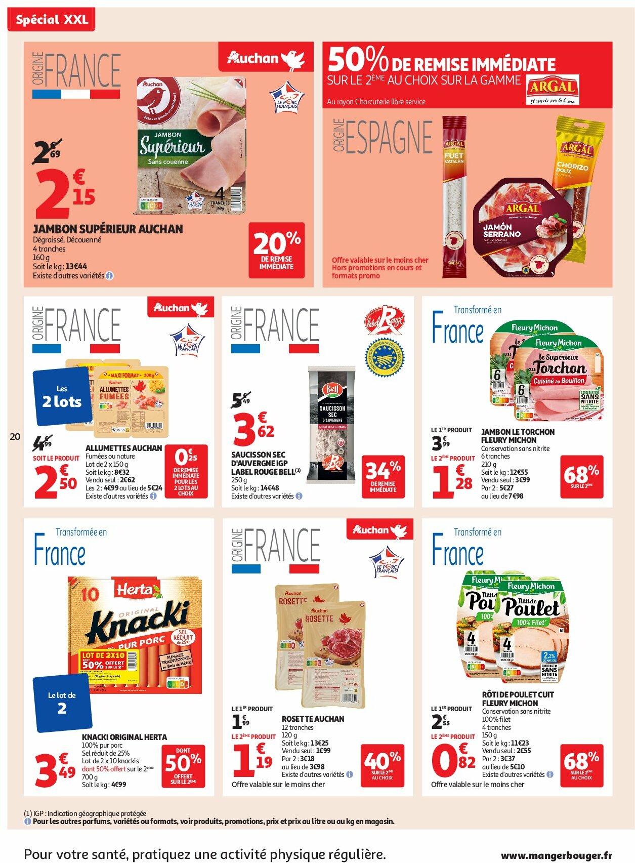 auchan - Auchan - XXL : En gros, vous êtes toujours gagnant dans votre super folder geldig vanaf 19/08 - 30/08 - page: 20