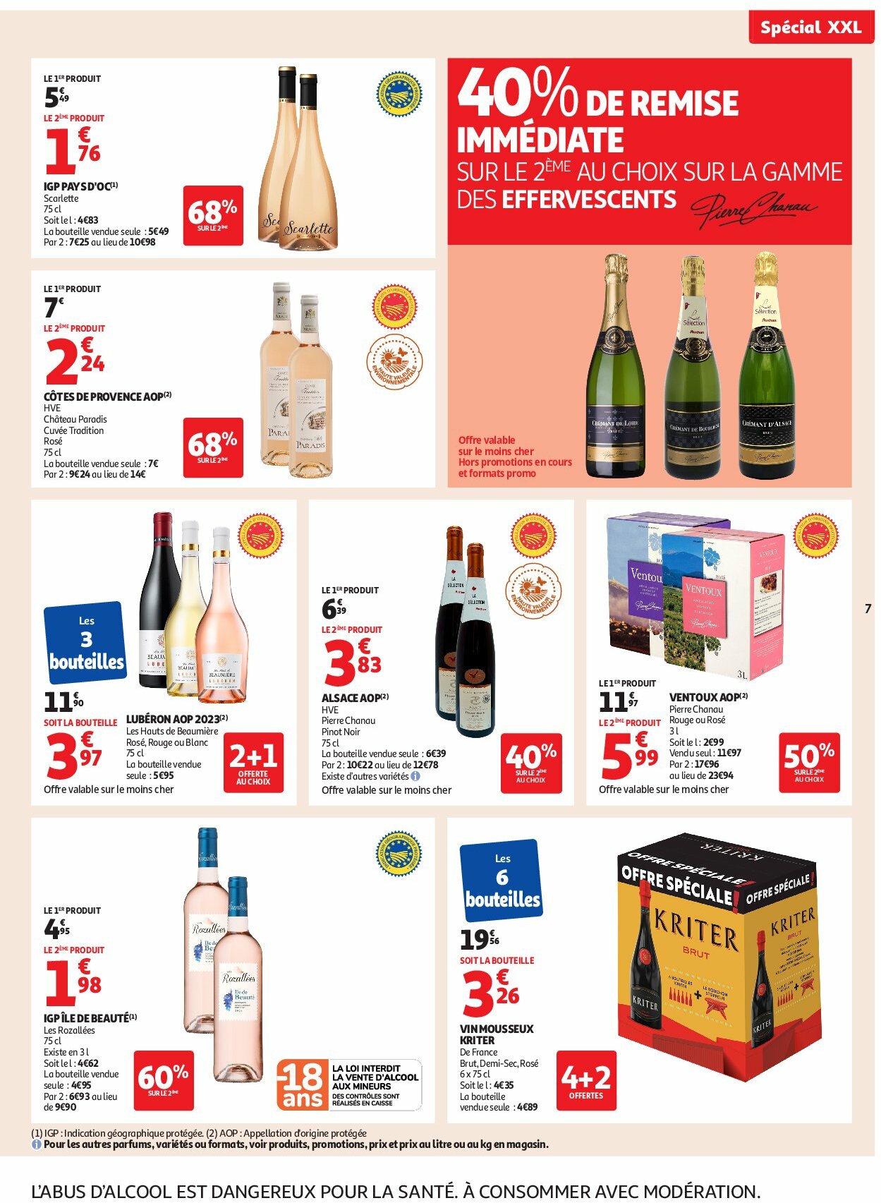 auchan - Auchan - XXL : En gros, vous êtes toujours gagnant dans votre super folder geldig vanaf 19/08 - 30/08 - page: 7