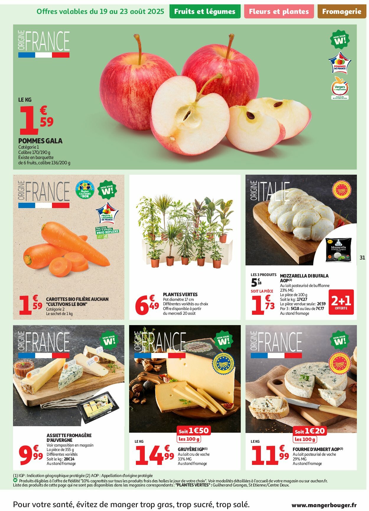 auchan - Auchan - En gros, vous êtes toujours gagnant folder geldig vanaf 19/08 - 31/08 - page: 31 auchan - Auchan - En gros, vous êtes toujours gagnant folder geldig vanaf 19/08 - 31/08 - page: 31