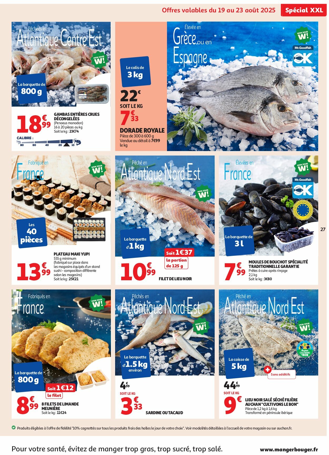 auchan - Auchan - En gros, vous êtes toujours gagnant folder geldig vanaf 19/08 - 31/08 - page: 27 auchan - Auchan - En gros, vous êtes toujours gagnant folder geldig vanaf 19/08 - 31/08 - page: 27
