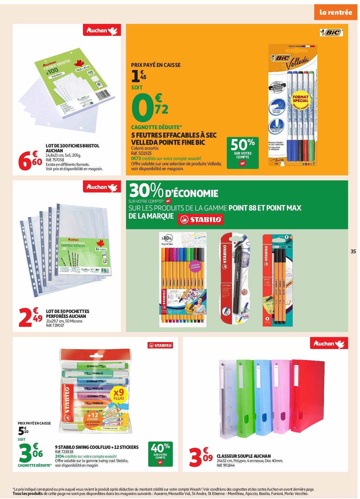 auchan - Auchan - En gros, vous êtes toujours gagnant folder geldig vanaf 19/08 - 31/08 - page: 35 auchan - Auchan - En gros, vous êtes toujours gagnant folder geldig vanaf 19/08 - 31/08 - page: 35