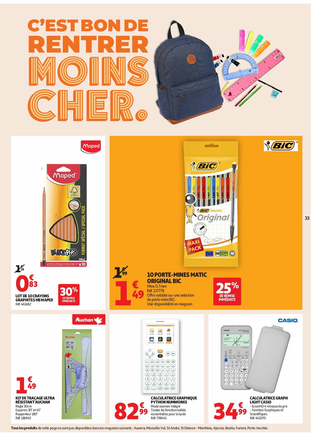 auchan - Auchan - En gros, vous êtes toujours gagnant folder geldig vanaf 19/08 - 31/08 - page: 33 auchan - Auchan - En gros, vous êtes toujours gagnant folder geldig vanaf 19/08 - 31/08 - page: 33