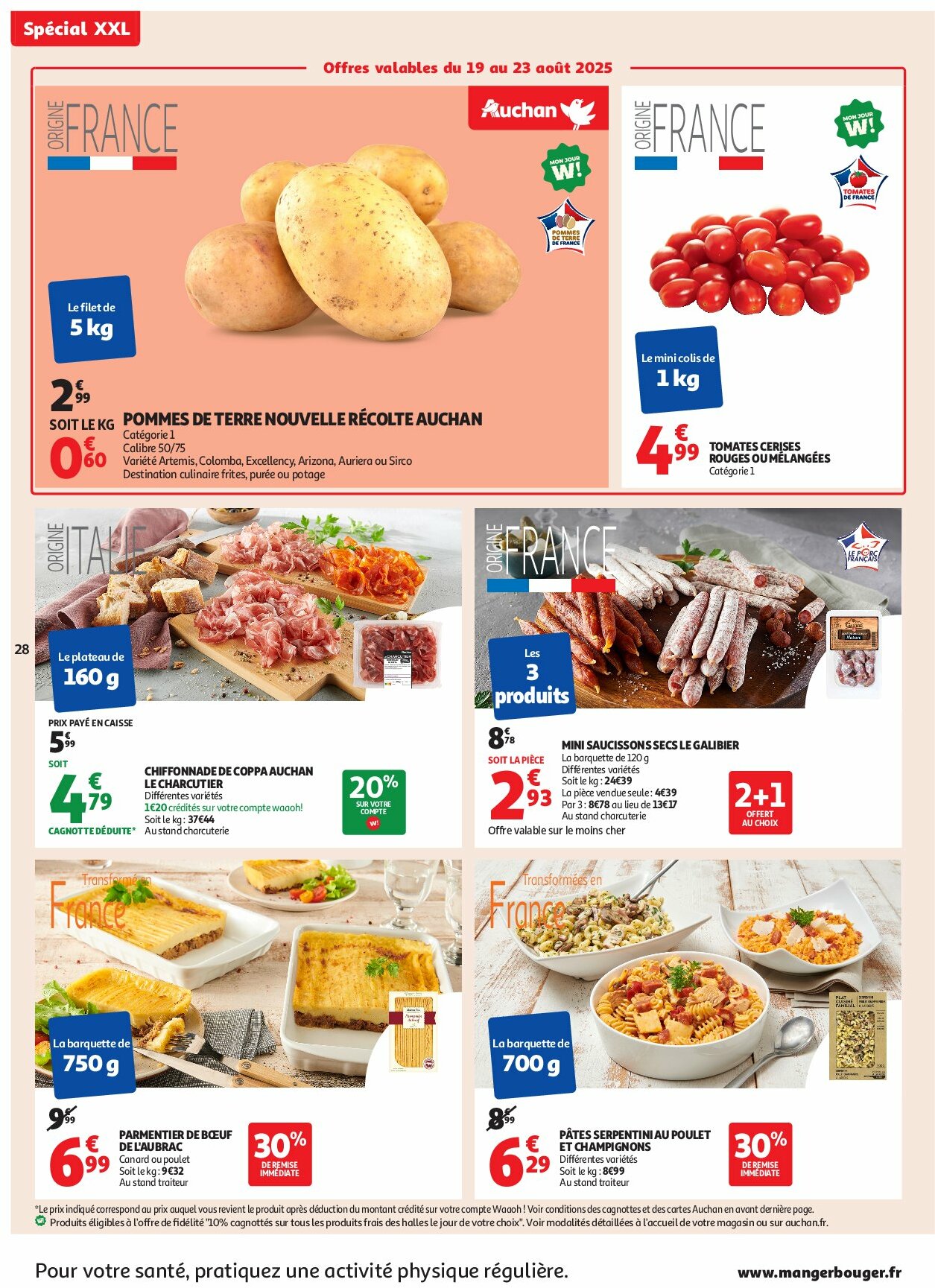 auchan - Auchan - En gros, vous êtes toujours gagnant folder geldig vanaf 19/08 - 31/08 - page: 28 auchan - Auchan - En gros, vous êtes toujours gagnant folder geldig vanaf 19/08 - 31/08 - page: 28