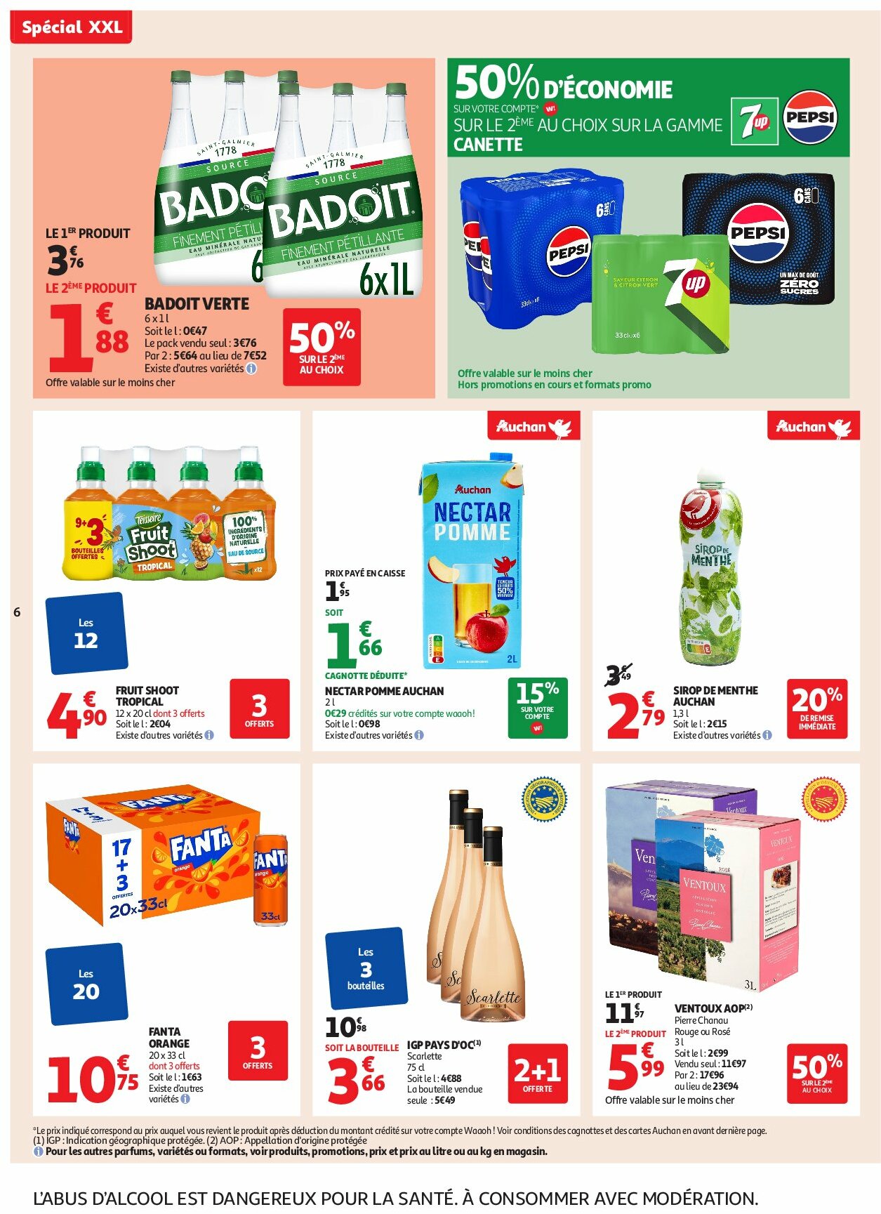 auchan - Auchan - En gros, vous êtes toujours gagnant folder geldig vanaf 19/08 - 31/08 - page: 6 auchan - Auchan - En gros, vous êtes toujours gagnant folder geldig vanaf 19/08 - 31/08 - page: 6