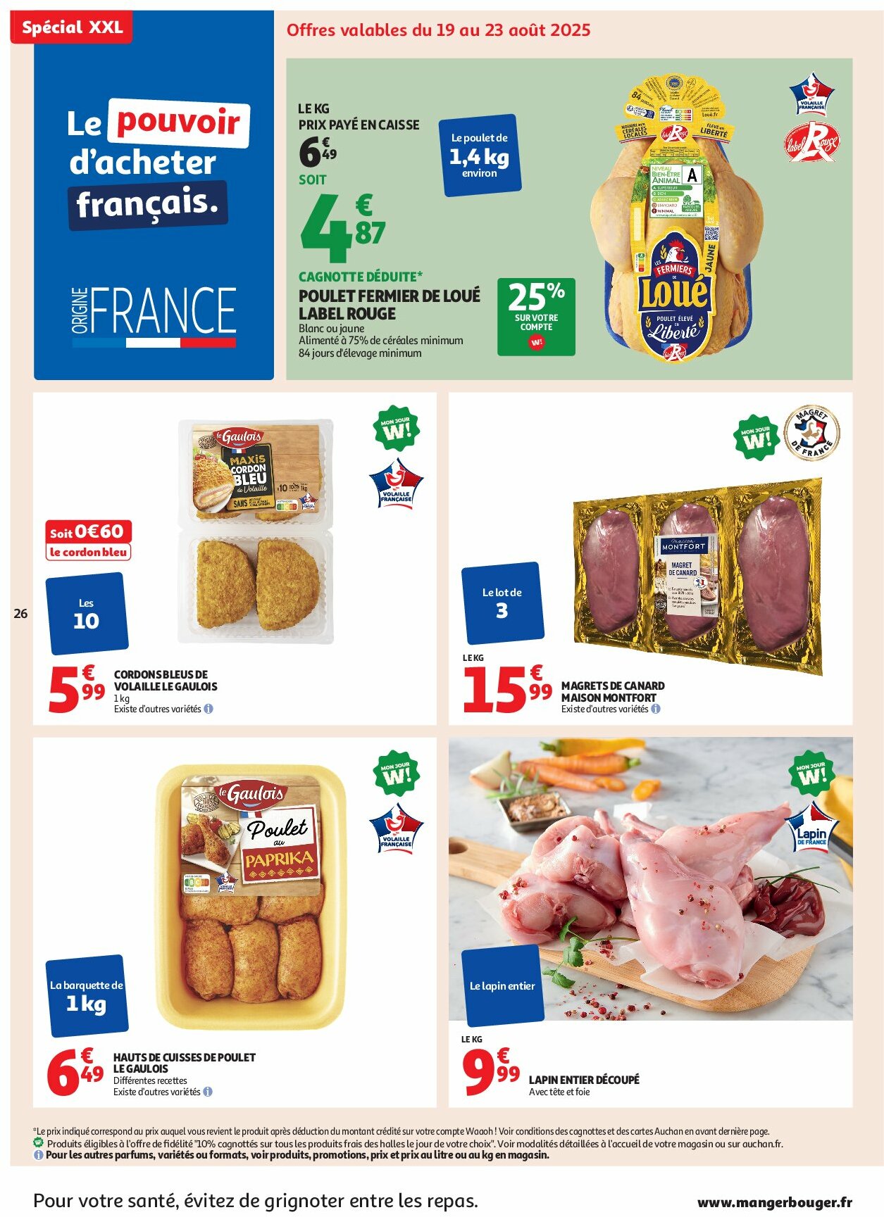 auchan - Auchan - En gros, vous êtes toujours gagnant folder geldig vanaf 19/08 - 31/08 - page: 26 auchan - Auchan - En gros, vous êtes toujours gagnant folder geldig vanaf 19/08 - 31/08 - page: 26