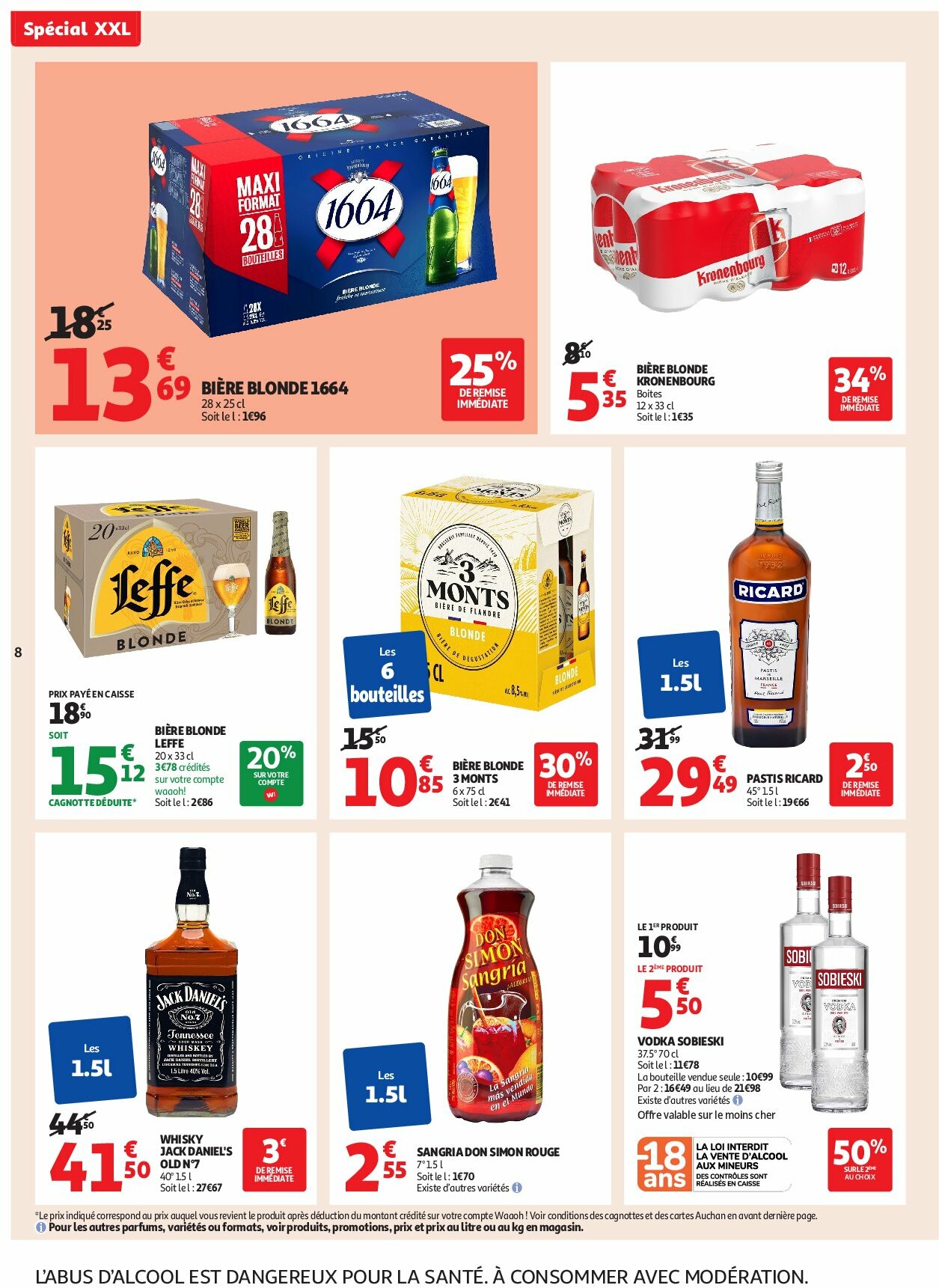 auchan - Auchan - En gros, vous êtes toujours gagnant folder geldig vanaf 19/08 - 31/08 - page: 8 auchan - Auchan - En gros, vous êtes toujours gagnant folder geldig vanaf 19/08 - 31/08 - page: 8