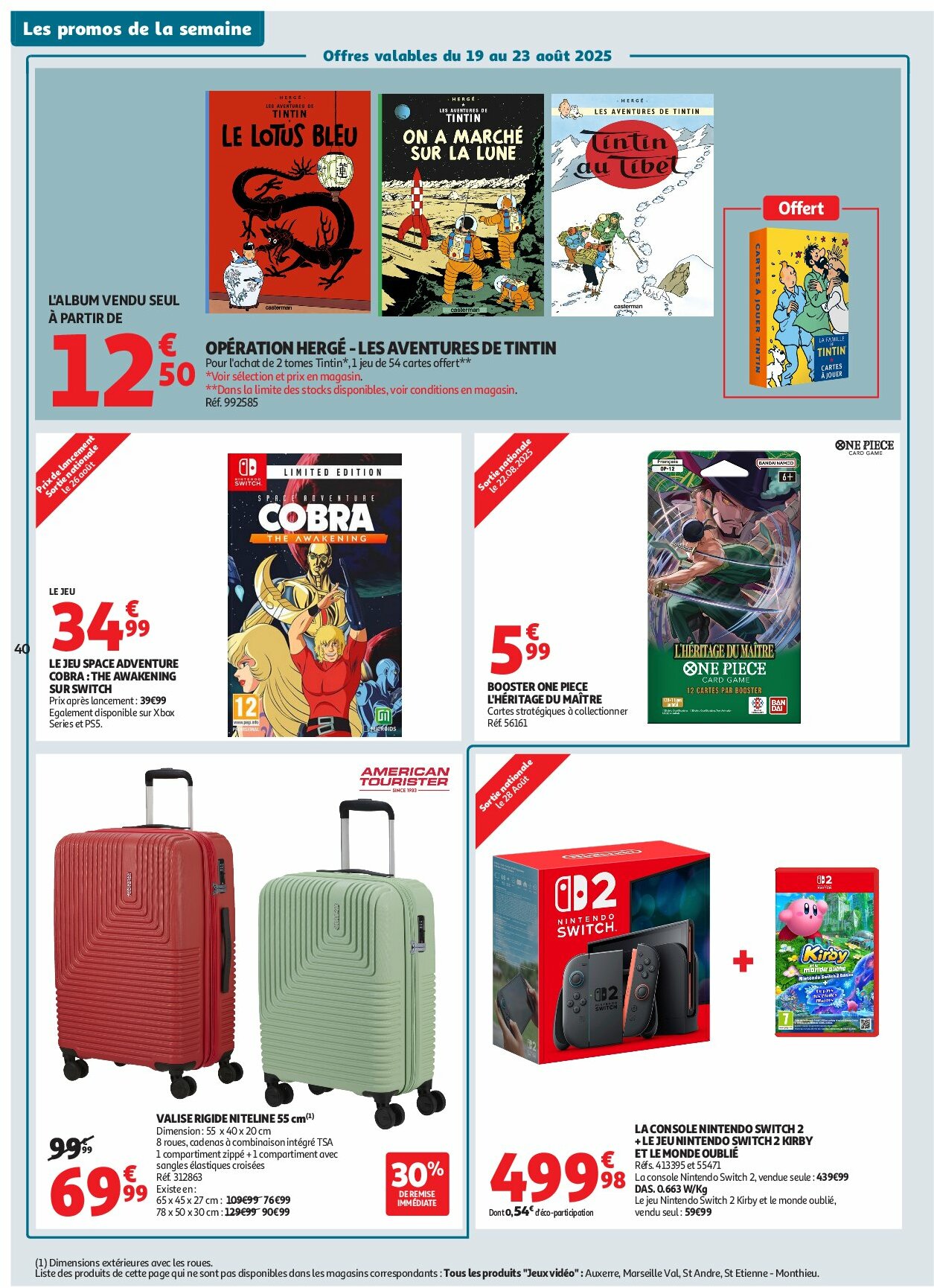 auchan - Auchan - En gros, vous êtes toujours gagnant folder geldig vanaf 19/08 - 31/08 - page: 40 auchan - Auchan - En gros, vous êtes toujours gagnant folder geldig vanaf 19/08 - 31/08 - page: 40