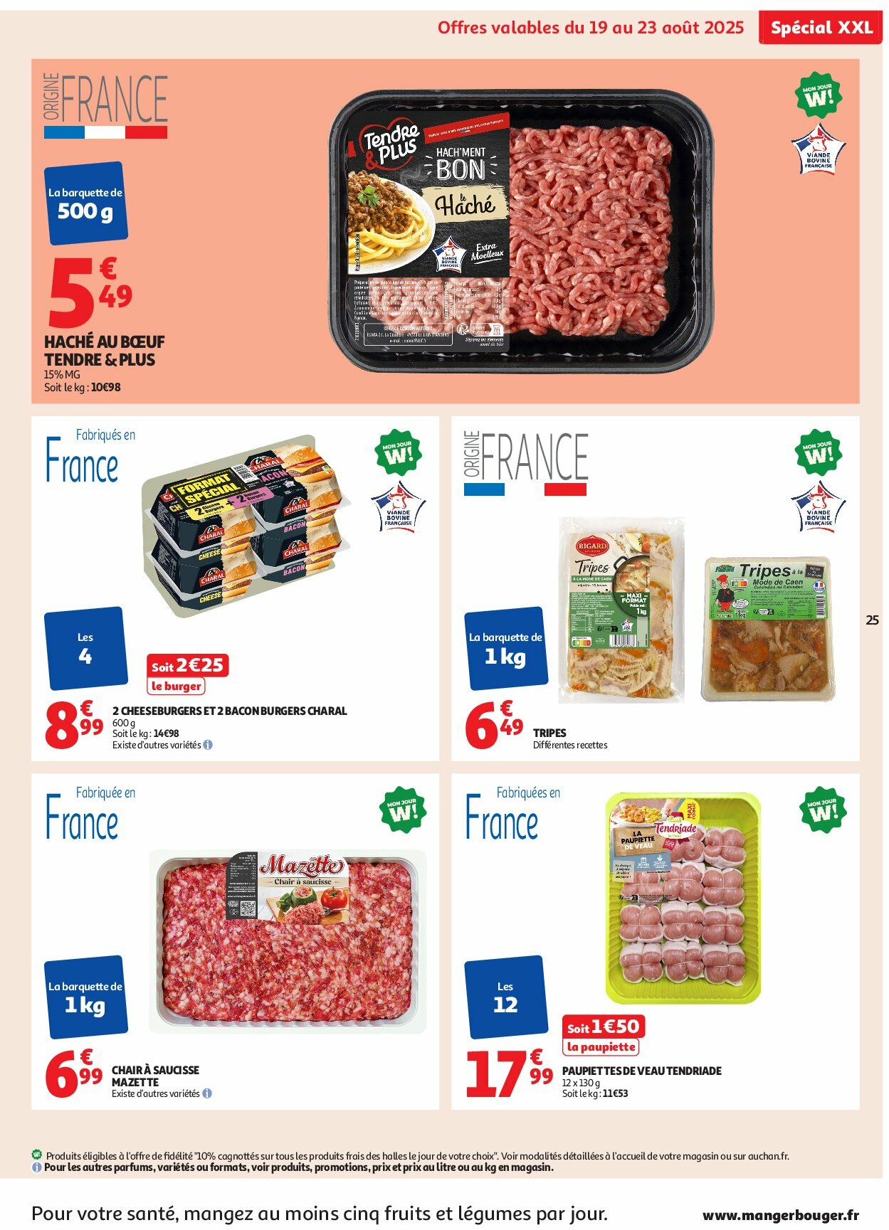 auchan - Auchan - En gros, vous êtes toujours gagnant folder geldig vanaf 19/08 - 31/08 - page: 25 auchan - Auchan - En gros, vous êtes toujours gagnant folder geldig vanaf 19/08 - 31/08 - page: 25