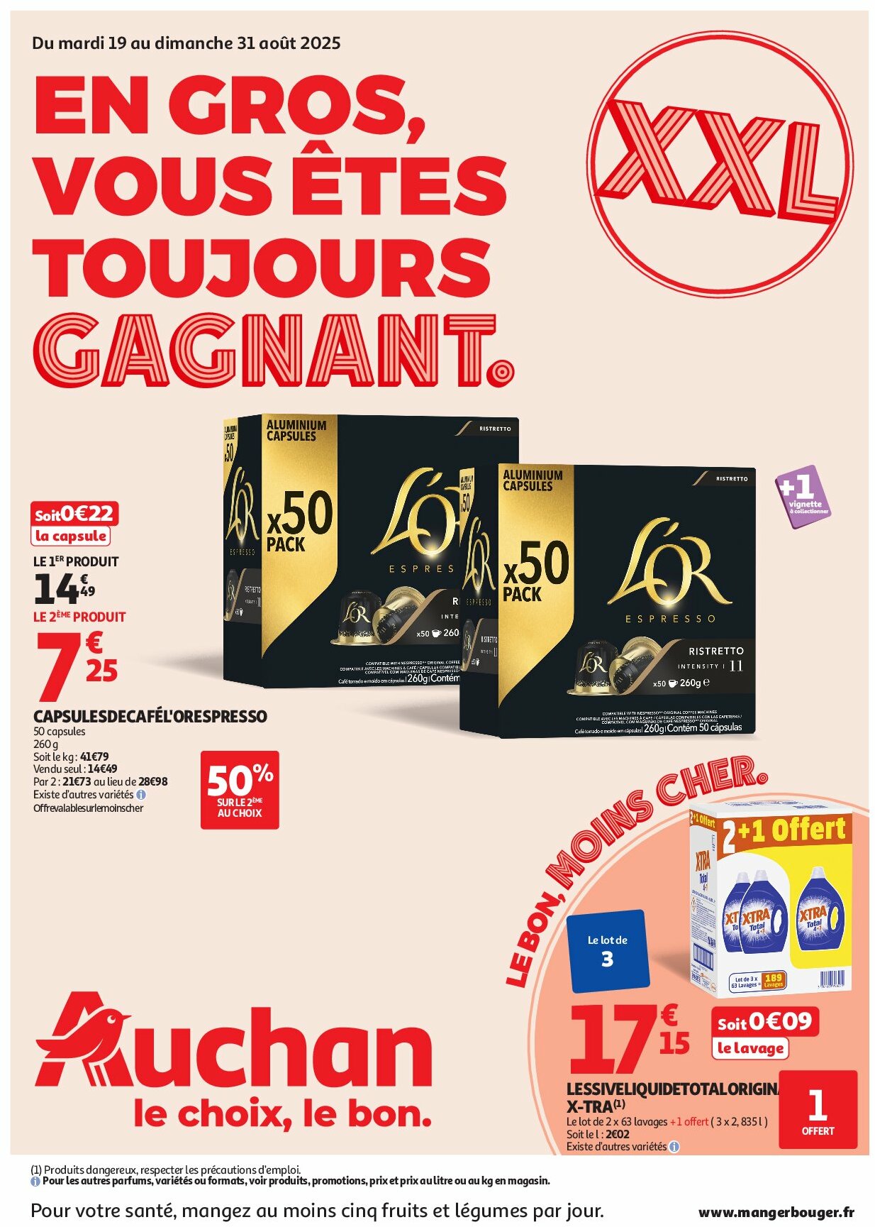 auchan - Auchan - En gros, vous êtes toujours gagnant folder geldig vanaf 19/08 - 31/08