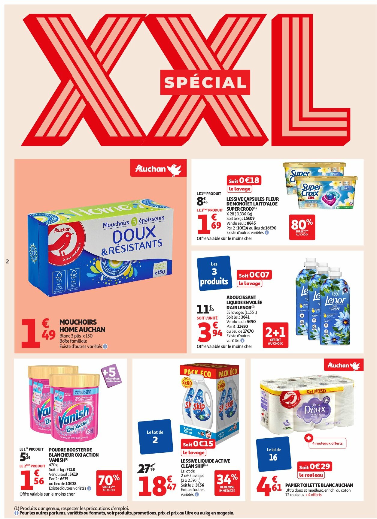 auchan - Auchan - En gros, vous êtes toujours gagnant folder geldig vanaf 19/08 - 31/08 - page: 2 auchan - Auchan - En gros, vous êtes toujours gagnant folder geldig vanaf 19/08 - 31/08 - page: 2