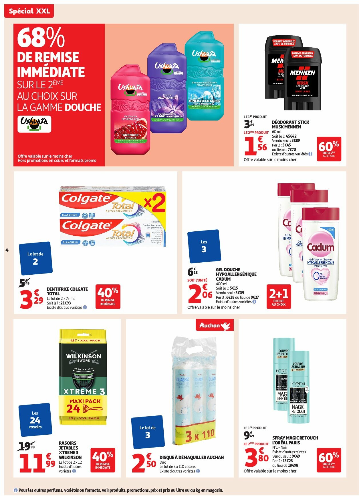 auchan - Auchan - En gros, vous êtes toujours gagnant folder geldig vanaf 19/08 - 31/08 - page: 4 auchan - Auchan - En gros, vous êtes toujours gagnant folder geldig vanaf 19/08 - 31/08 - page: 4