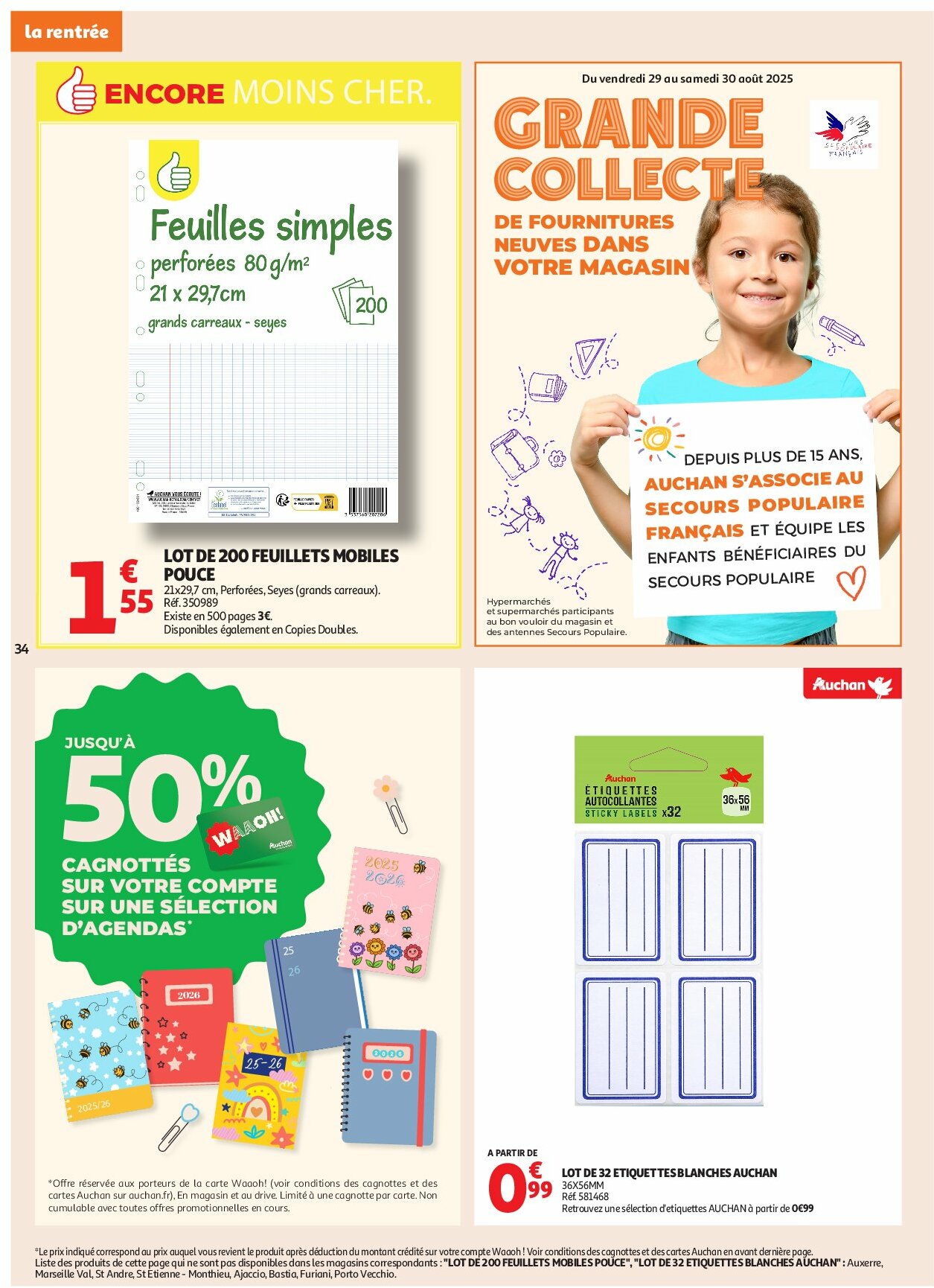 auchan - Auchan - En gros, vous êtes toujours gagnant folder geldig vanaf 19/08 - 31/08 - page: 34 auchan - Auchan - En gros, vous êtes toujours gagnant folder geldig vanaf 19/08 - 31/08 - page: 34