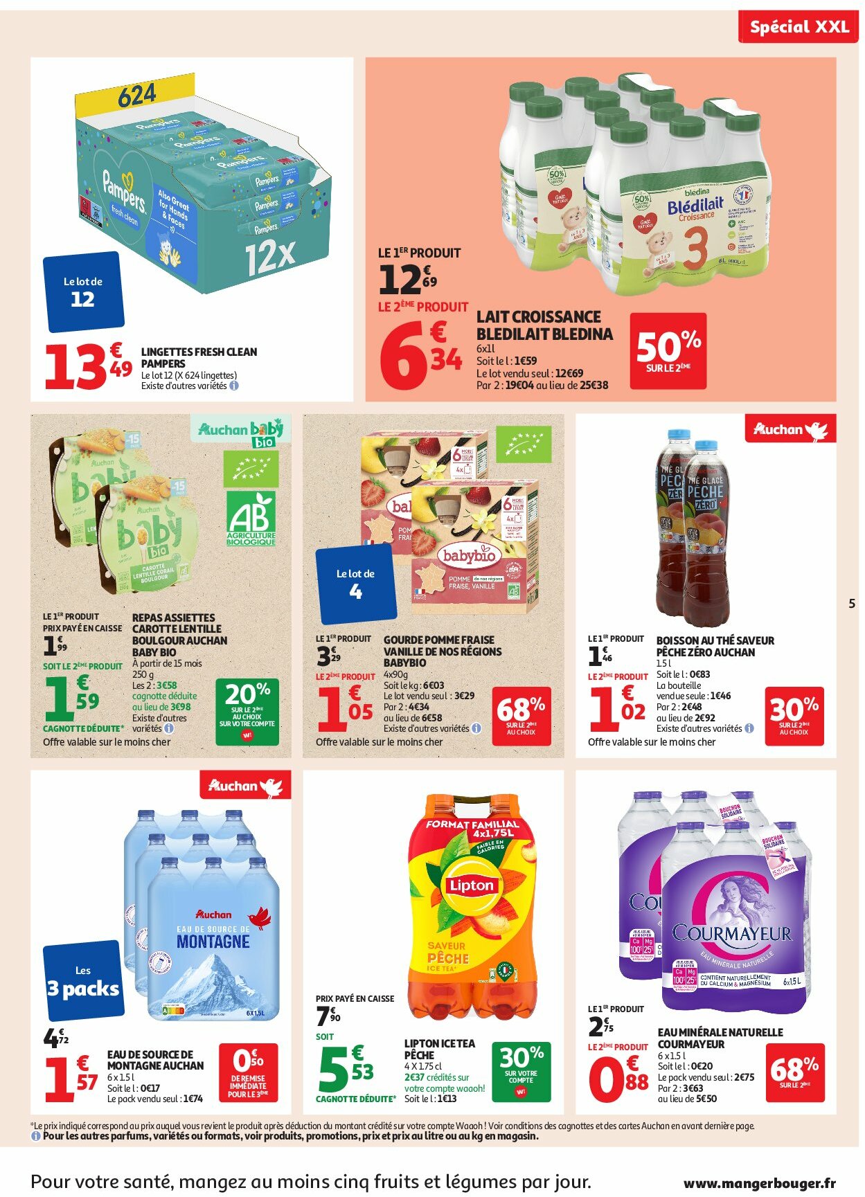 auchan - Auchan - En gros, vous êtes toujours gagnant folder geldig vanaf 19/08 - 31/08 - page: 5 auchan - Auchan - En gros, vous êtes toujours gagnant folder geldig vanaf 19/08 - 31/08 - page: 5