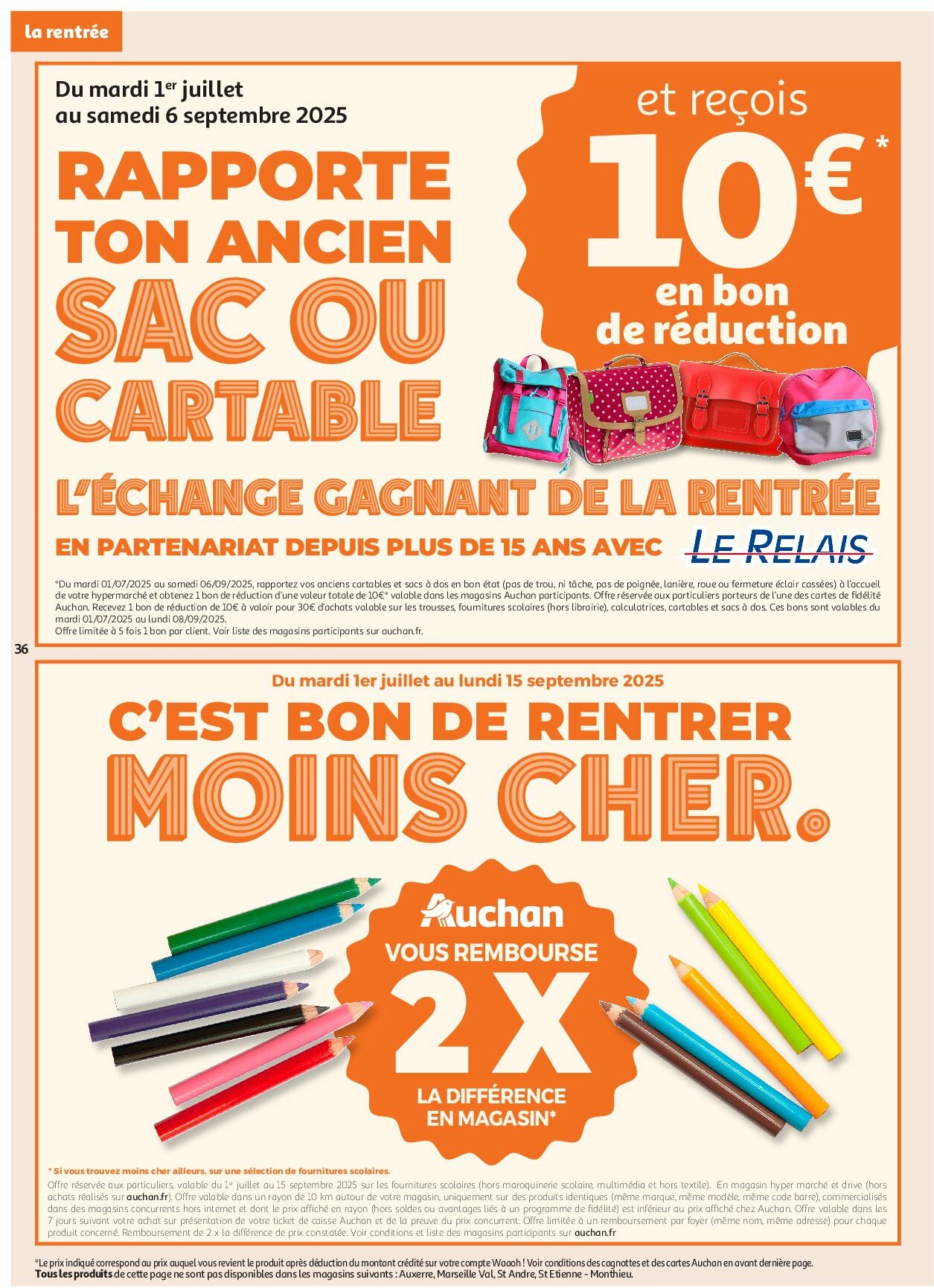 auchan - Auchan - En gros, vous êtes toujours gagnant folder geldig vanaf 19/08 - 31/08 - page: 36 auchan - Auchan - En gros, vous êtes toujours gagnant folder geldig vanaf 19/08 - 31/08 - page: 36