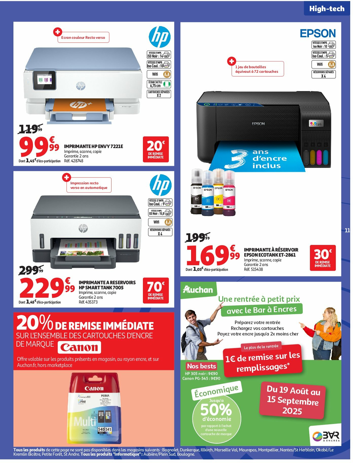 auchan - Auchan - Rentrée des classes 2 folder geldig vanaf 19/08 - 07/09 - page: 11 auchan - Auchan - Rentrée des classes 2 folder geldig vanaf 19/08 - 07/09 - page: 11