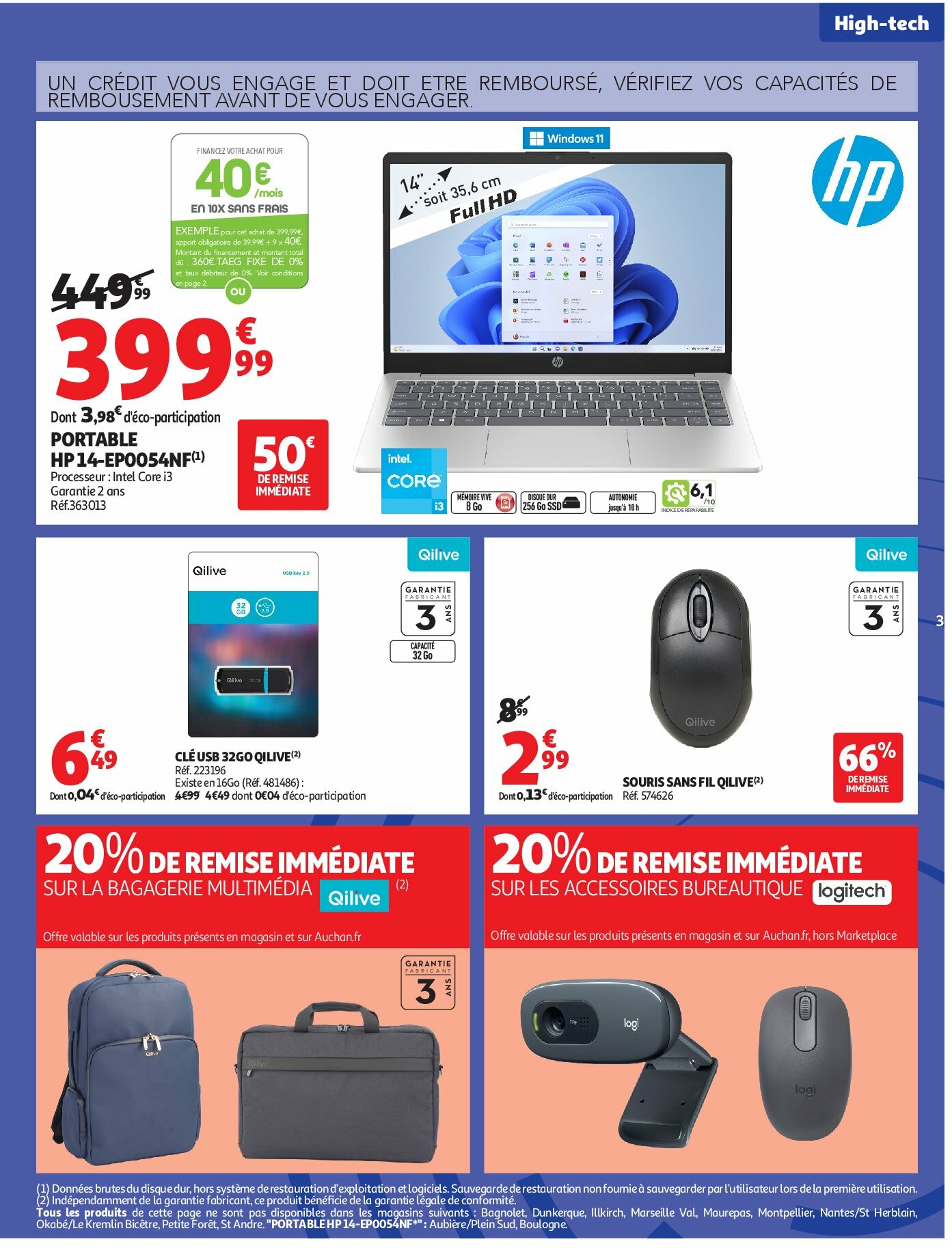 auchan - Auchan - Rentrée des classes 2 folder geldig vanaf 19/08 - 07/09 - page: 3 auchan - Auchan - Rentrée des classes 2 folder geldig vanaf 19/08 - 07/09 - page: 3