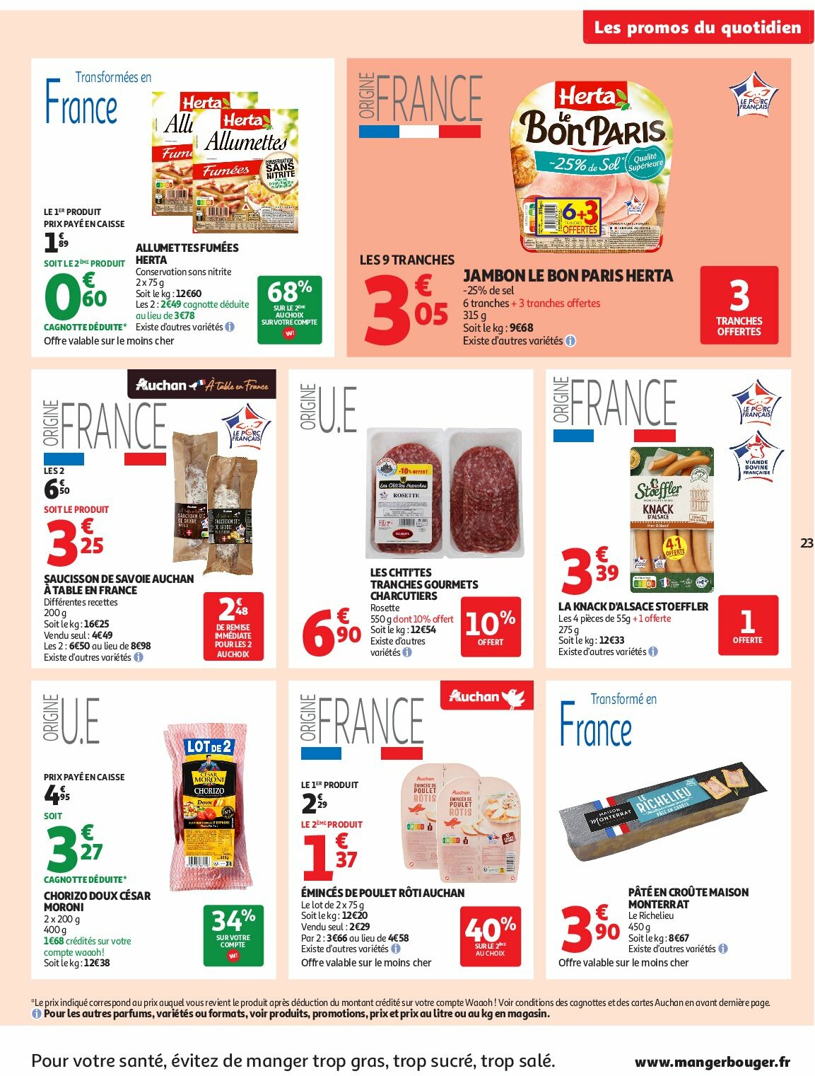 auchan - Auchan - Des prix bas dès les premiers pas folder geldig vanaf 26/08 - 07/09 - page: 23 auchan - Auchan - Des prix bas dès les premiers pas folder geldig vanaf 26/08 - 07/09 - page: 23