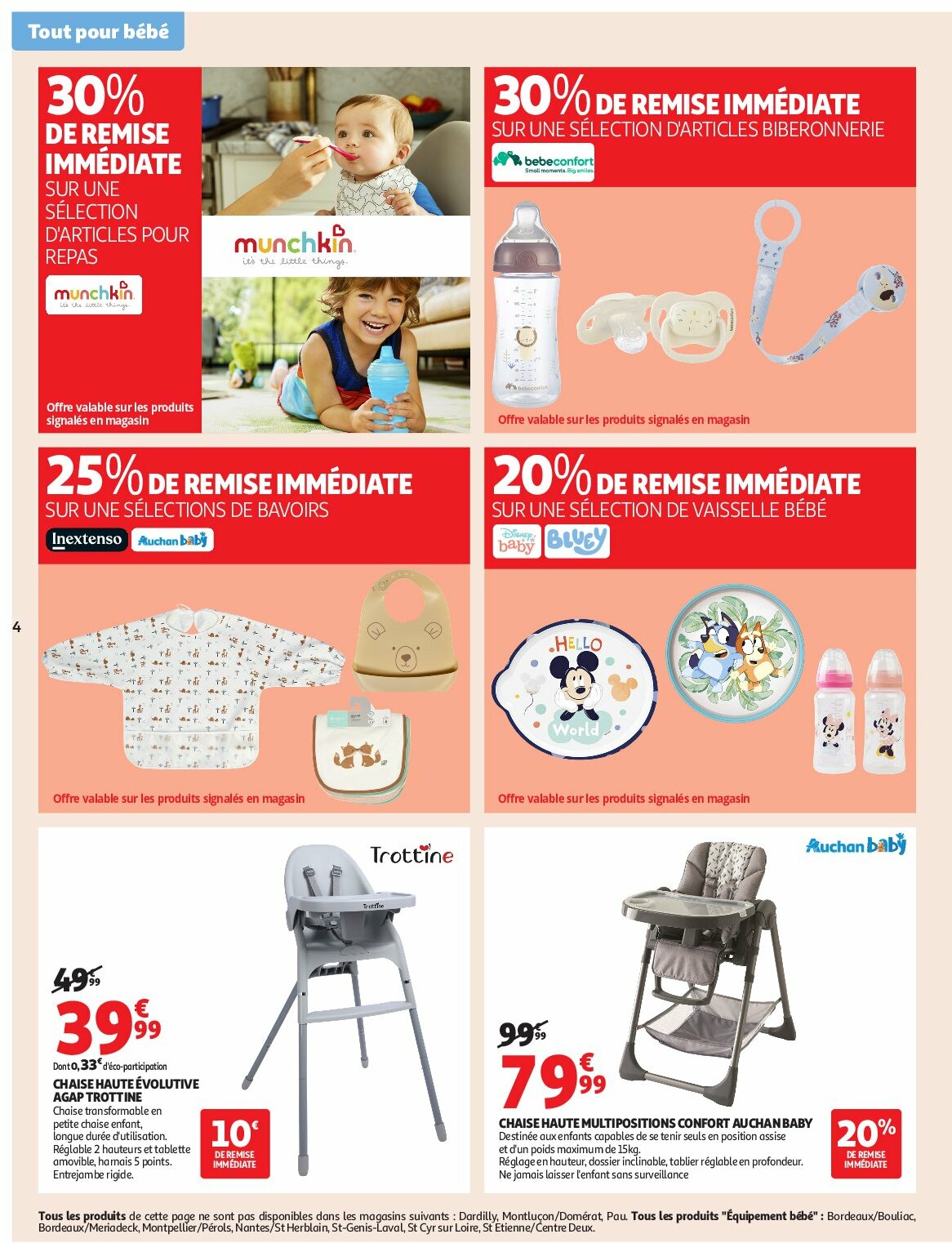 auchan - Auchan - Des prix bas dès les premiers pas folder geldig vanaf 26/08 - 07/09 - page: 4 auchan - Auchan - Des prix bas dès les premiers pas folder geldig vanaf 26/08 - 07/09 - page: 4