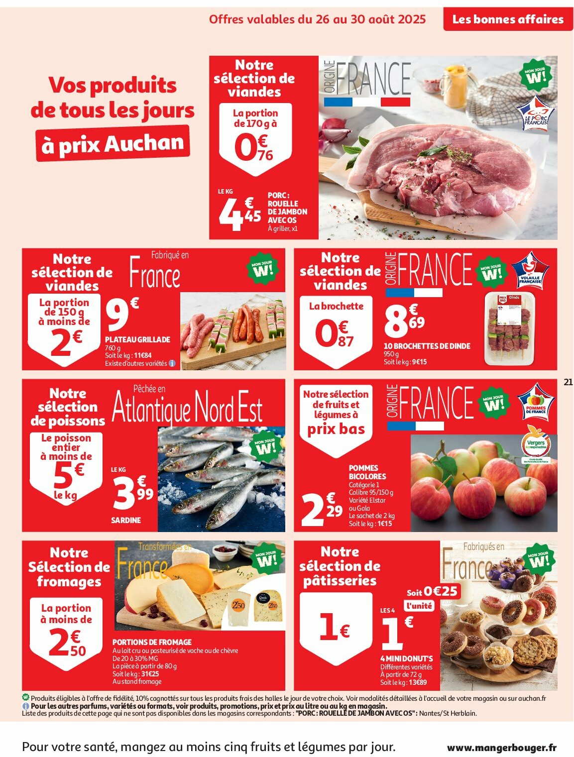 auchan - Auchan - Des prix bas dès les premiers pas folder geldig vanaf 26/08 - 07/09 - page: 21 auchan - Auchan - Des prix bas dès les premiers pas folder geldig vanaf 26/08 - 07/09 - page: 21