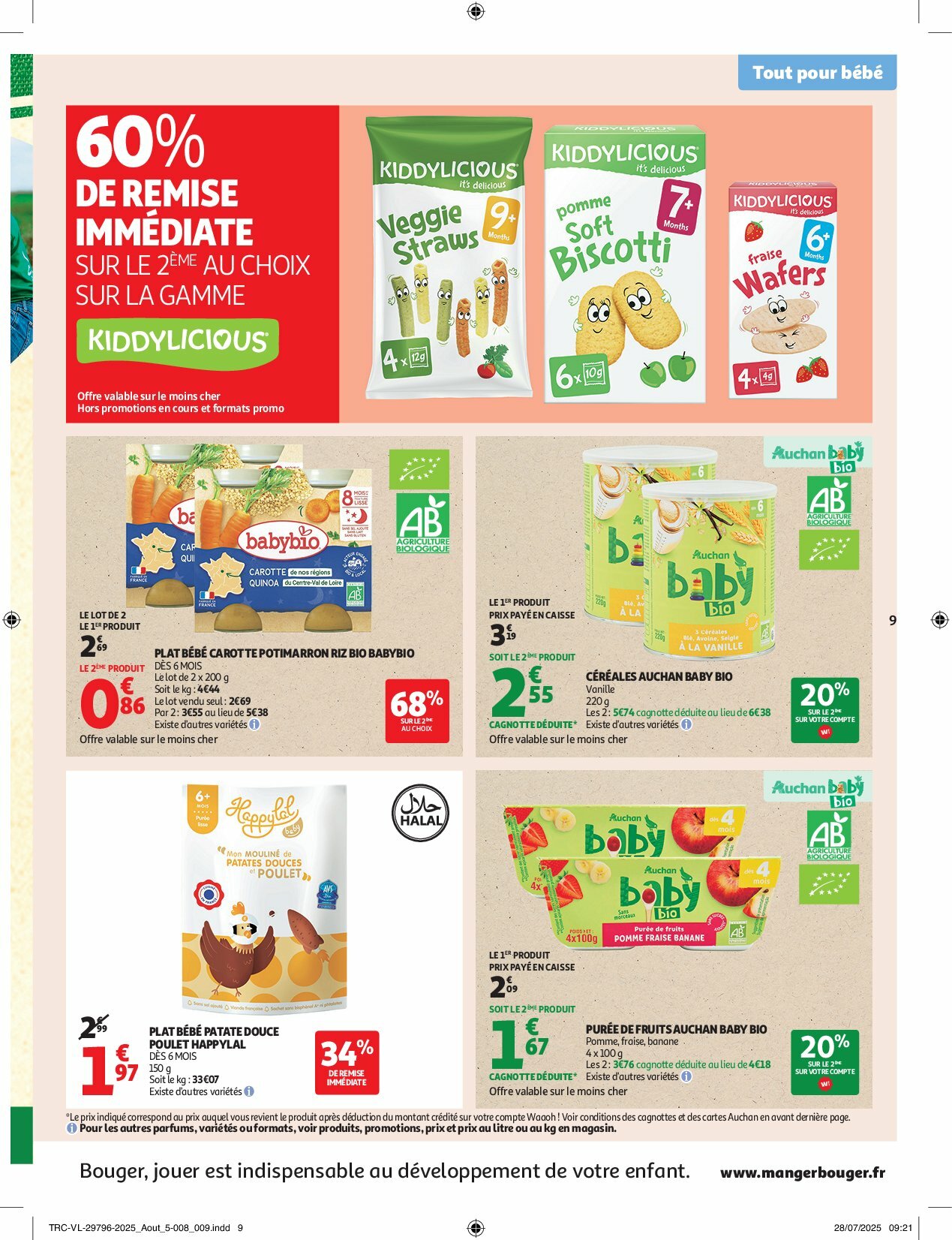 auchan - Auchan - Des prix bas dès les premiers pas folder geldig vanaf 26/08 - 07/09 - page: 9 auchan - Auchan - Des prix bas dès les premiers pas folder geldig vanaf 26/08 - 07/09 - page: 9