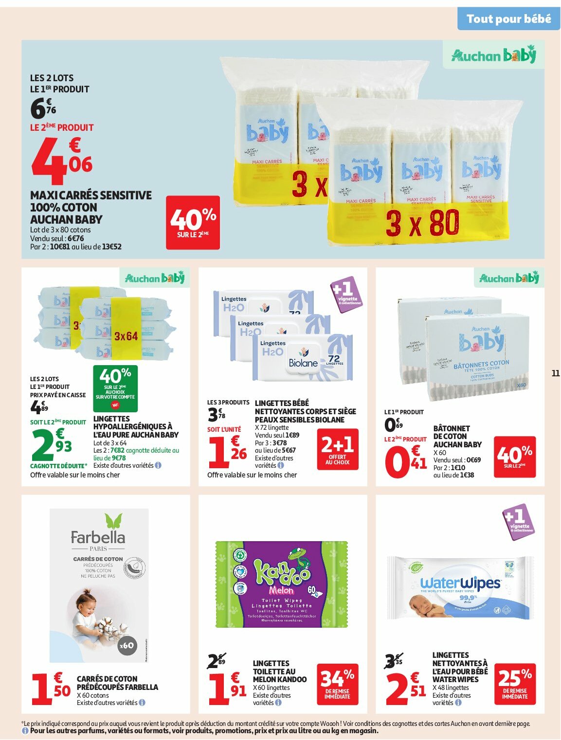 auchan - Auchan - Des prix bas dès les premiers pas folder geldig vanaf 26/08 - 07/09 - page: 11 auchan - Auchan - Des prix bas dès les premiers pas folder geldig vanaf 26/08 - 07/09 - page: 11