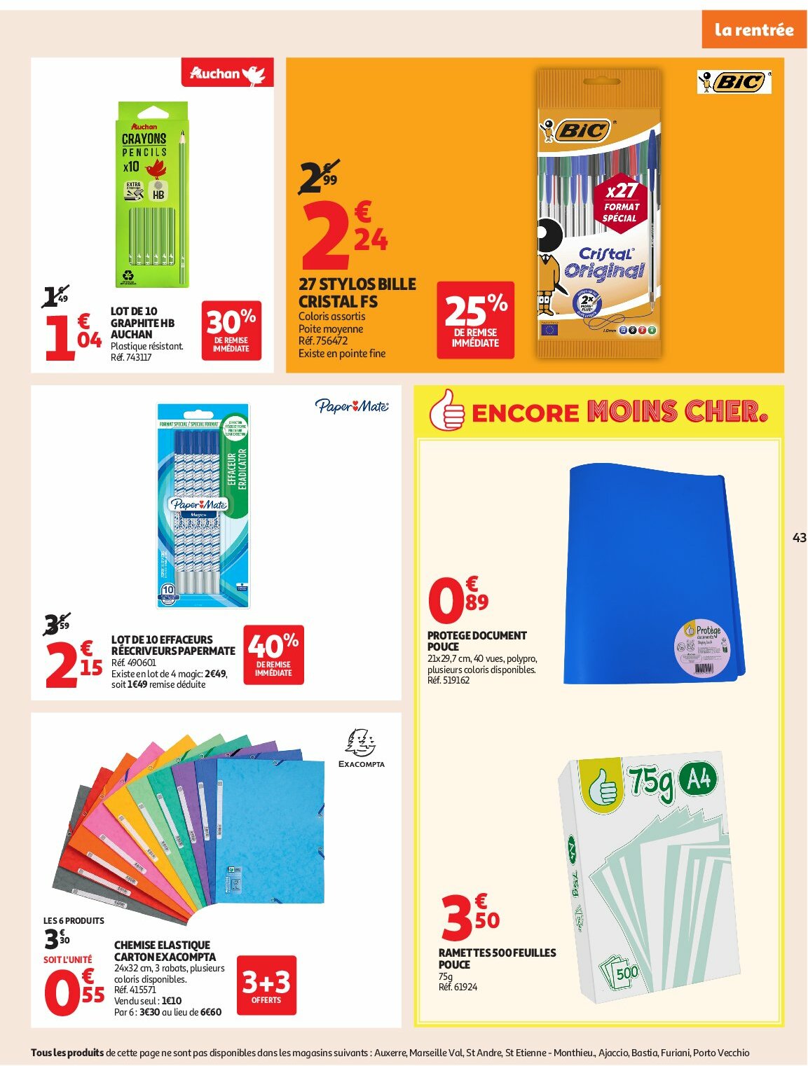 auchan - Auchan - Des prix bas dès les premiers pas folder geldig vanaf 26/08 - 07/09 - page: 43 auchan - Auchan - Des prix bas dès les premiers pas folder geldig vanaf 26/08 - 07/09 - page: 43