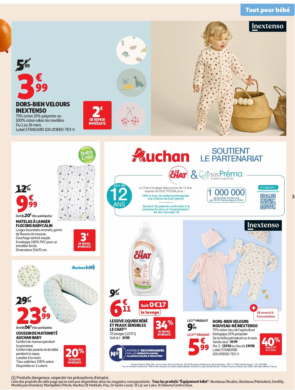 auchan - Auchan - Des prix bas dès les premiers pas folder geldig vanaf 26/08 - 07/09 - page: 3 auchan - Auchan - Des prix bas dès les premiers pas folder geldig vanaf 26/08 - 07/09 - page: 3