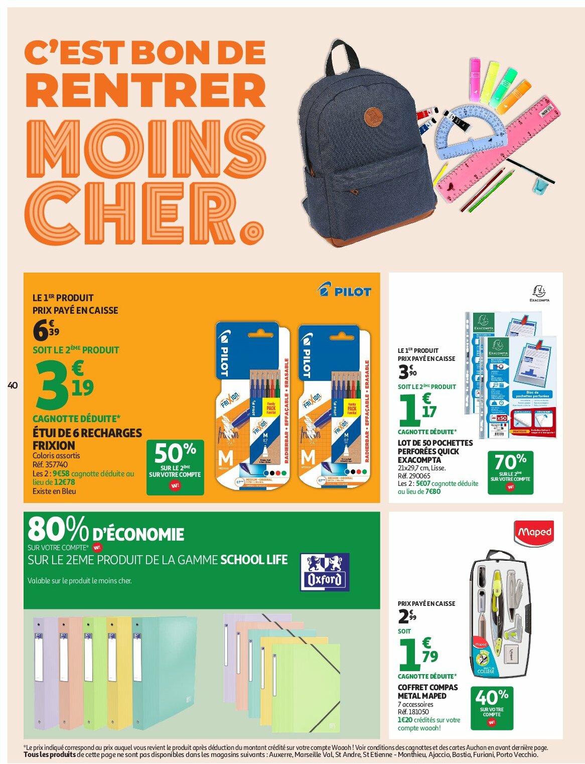 auchan - Auchan - Des prix bas dès les premiers pas folder geldig vanaf 26/08 - 07/09 - page: 40 auchan - Auchan - Des prix bas dès les premiers pas folder geldig vanaf 26/08 - 07/09 - page: 40