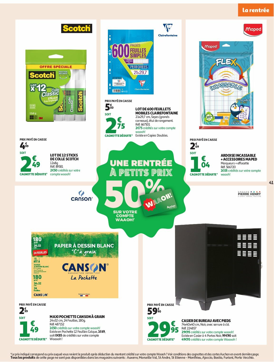 auchan - Auchan - Des prix bas dès les premiers pas folder geldig vanaf 26/08 - 07/09 - page: 41 auchan - Auchan - Des prix bas dès les premiers pas folder geldig vanaf 26/08 - 07/09 - page: 41