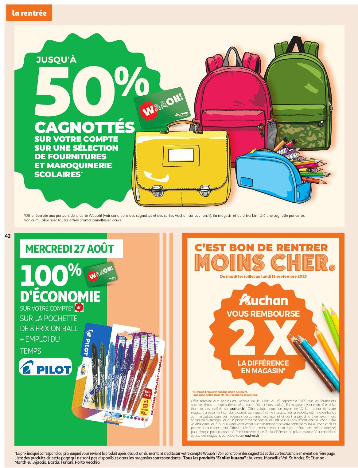 auchan - Auchan - Des prix bas dès les premiers pas folder geldig vanaf 26/08 - 07/09 - page: 42 auchan - Auchan - Des prix bas dès les premiers pas folder geldig vanaf 26/08 - 07/09 - page: 42