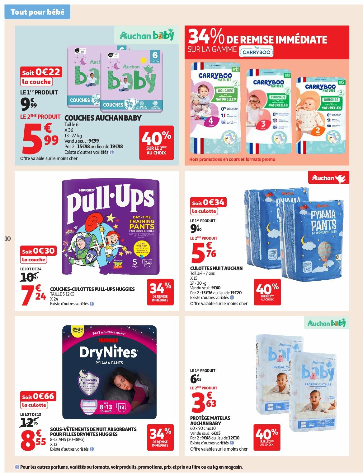 auchan - Auchan - Des prix bas dès les premiers pas folder geldig vanaf 26/08 - 07/09 - page: 10 auchan - Auchan - Des prix bas dès les premiers pas folder geldig vanaf 26/08 - 07/09 - page: 10
