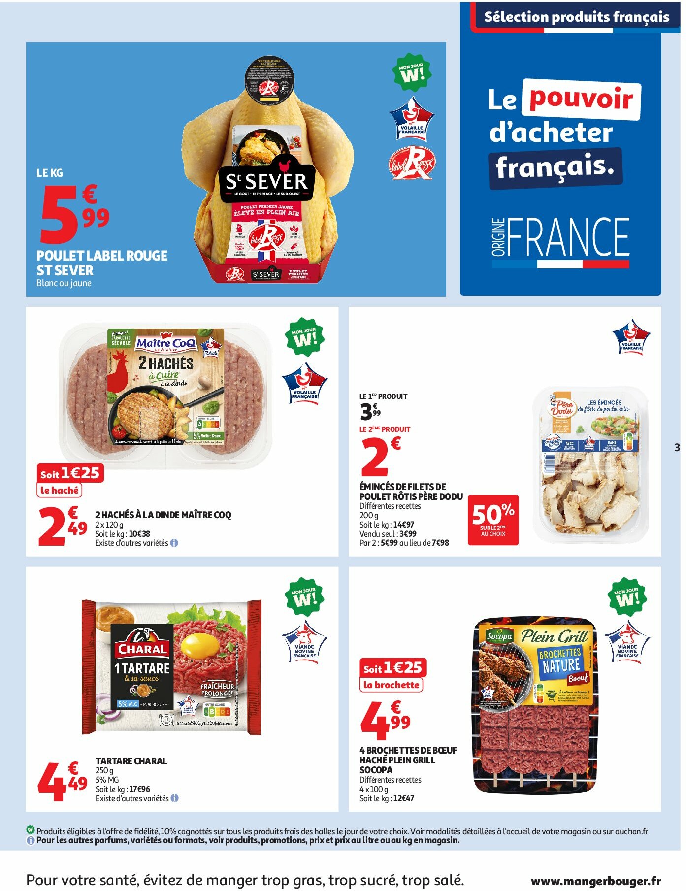 auchan - Auchan supermarché - Le frais, le bon moins cher folder geldig vanaf 26/08 - 30/08 - page: 3