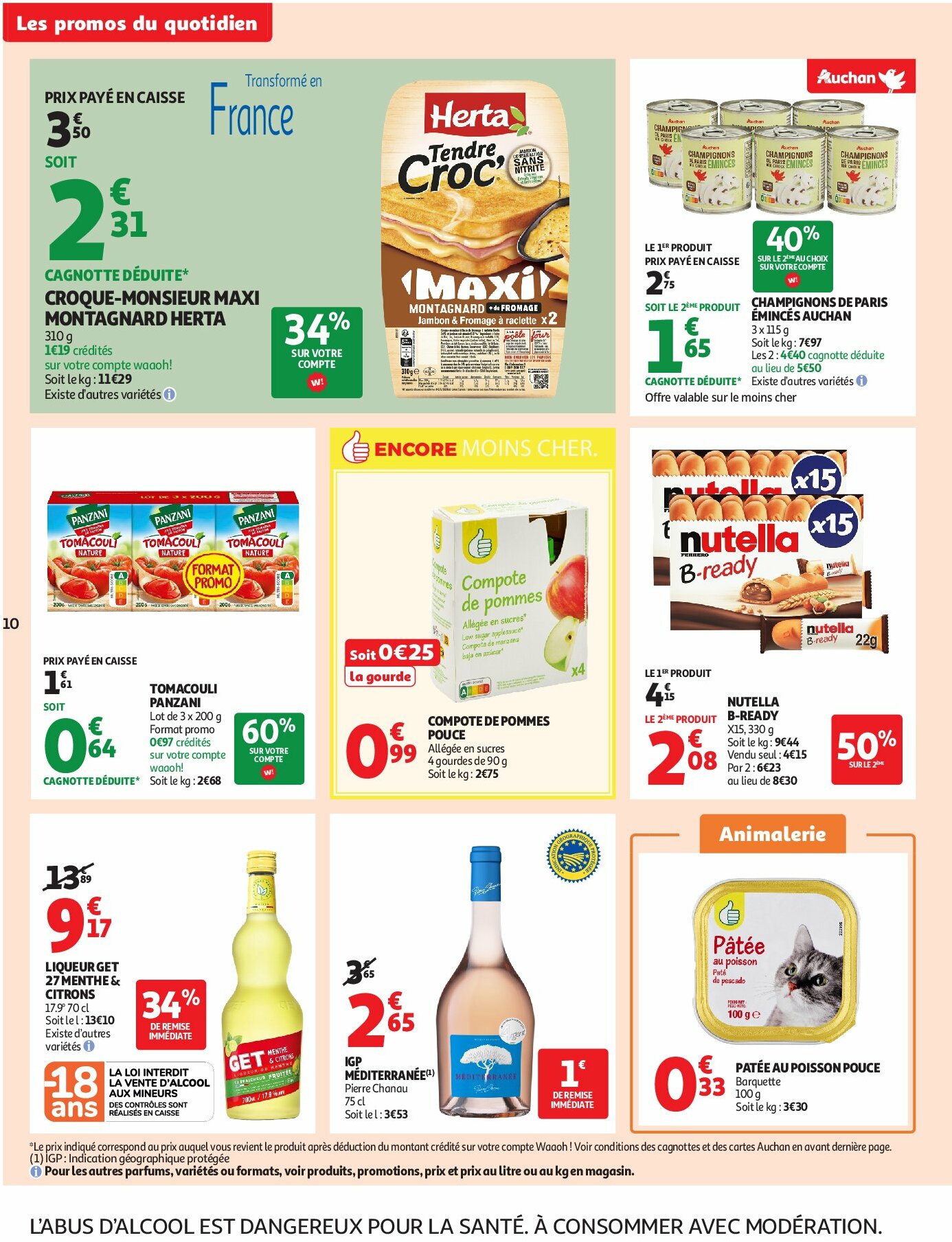 auchan - Auchan supermarché - Le frais, le bon moins cher folder geldig vanaf 26/08 - 30/08 - page: 10