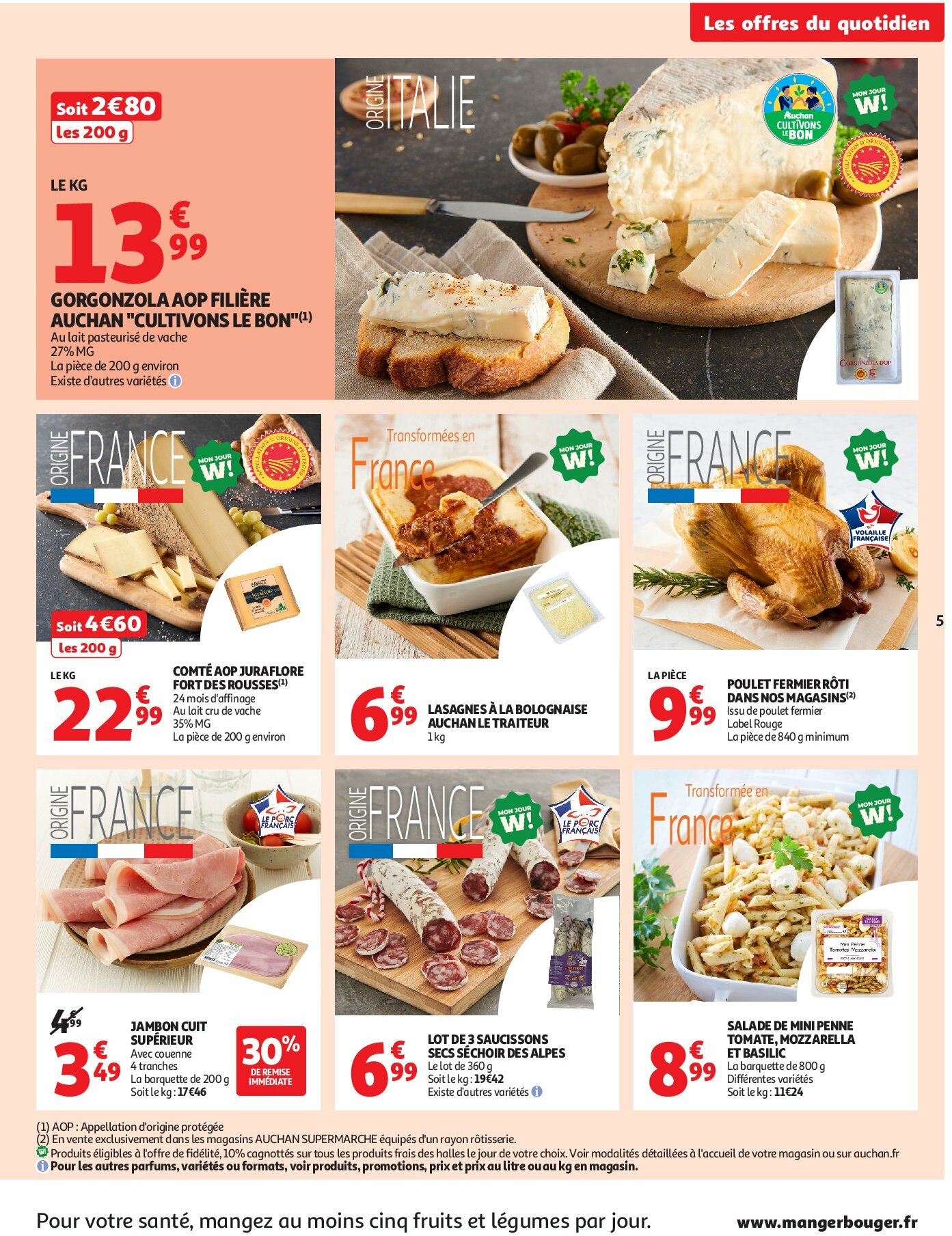 auchan - Auchan supermarché - Le frais, le bon moins cher folder geldig vanaf 26/08 - 30/08 - page: 5