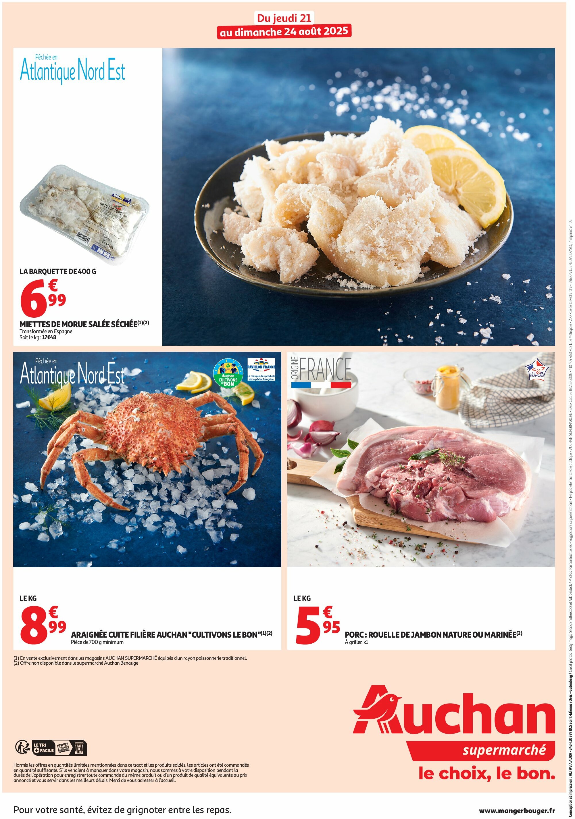 auchan - Auchan supermarché - Les bons plans du week-end dans votre super ! folder geldig vanaf 21/08 - 24/08 - page: 2