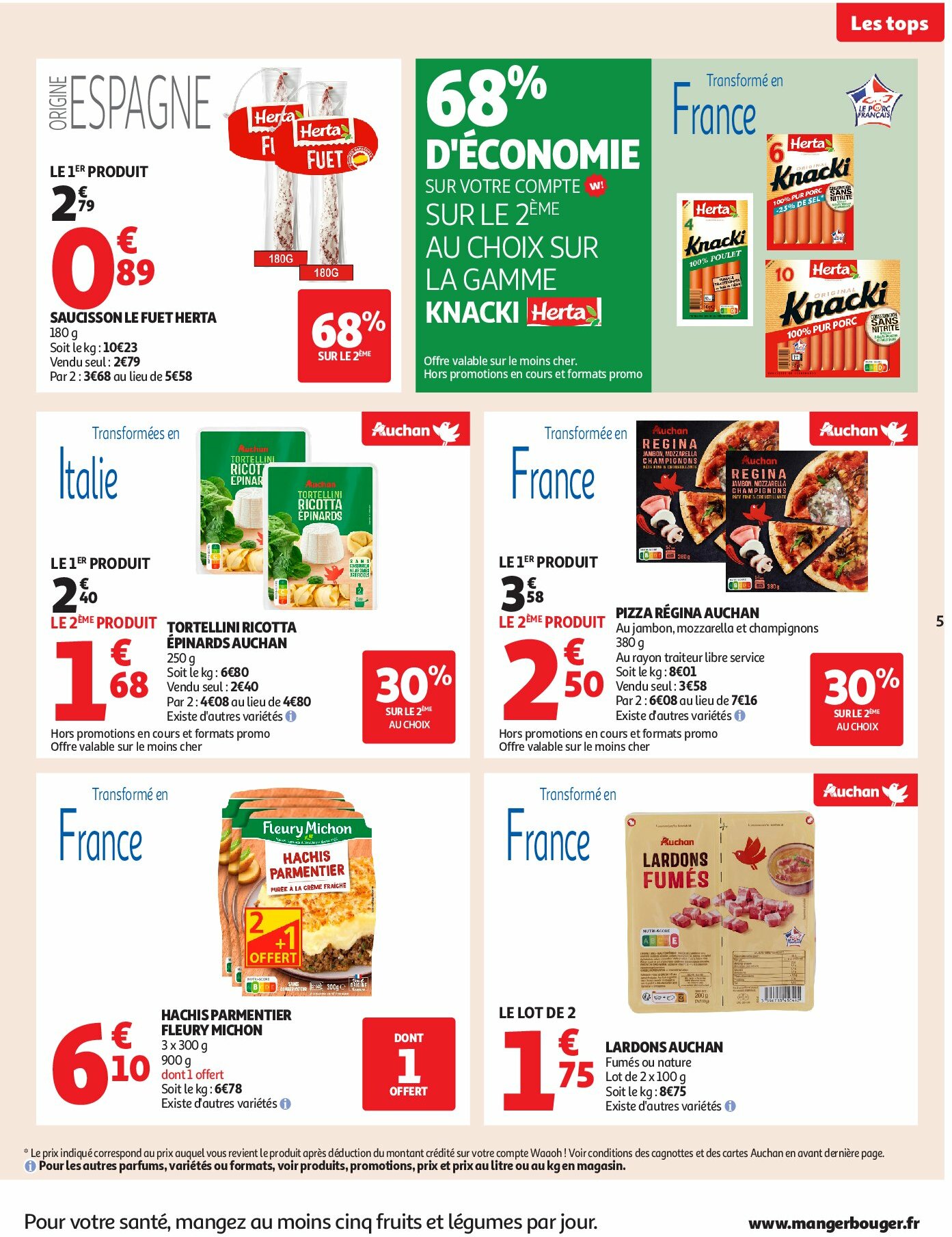 auchan - Auchan - Des prix aussi bas, c'est le top dans votre super folder geldig vanaf 02/09 - 13/09 - page: 5