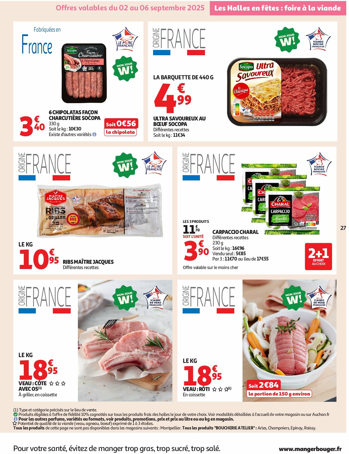auchan - Auchan - Des prix aussi bas, c'est le top dans votre super folder geldig vanaf 02/09 - 13/09 - page: 27