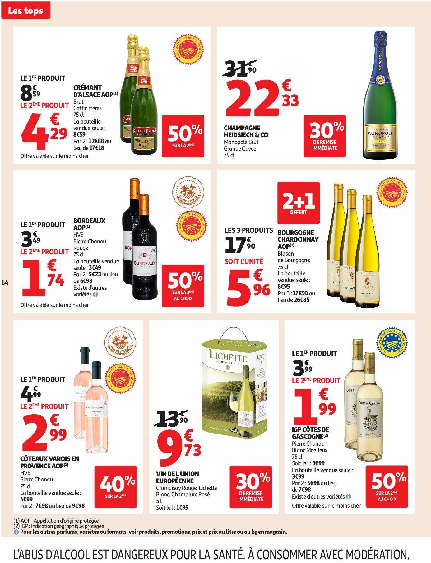 auchan - Auchan - Des prix aussi bas, c'est le top dans votre super folder geldig vanaf 02/09 - 13/09 - page: 14