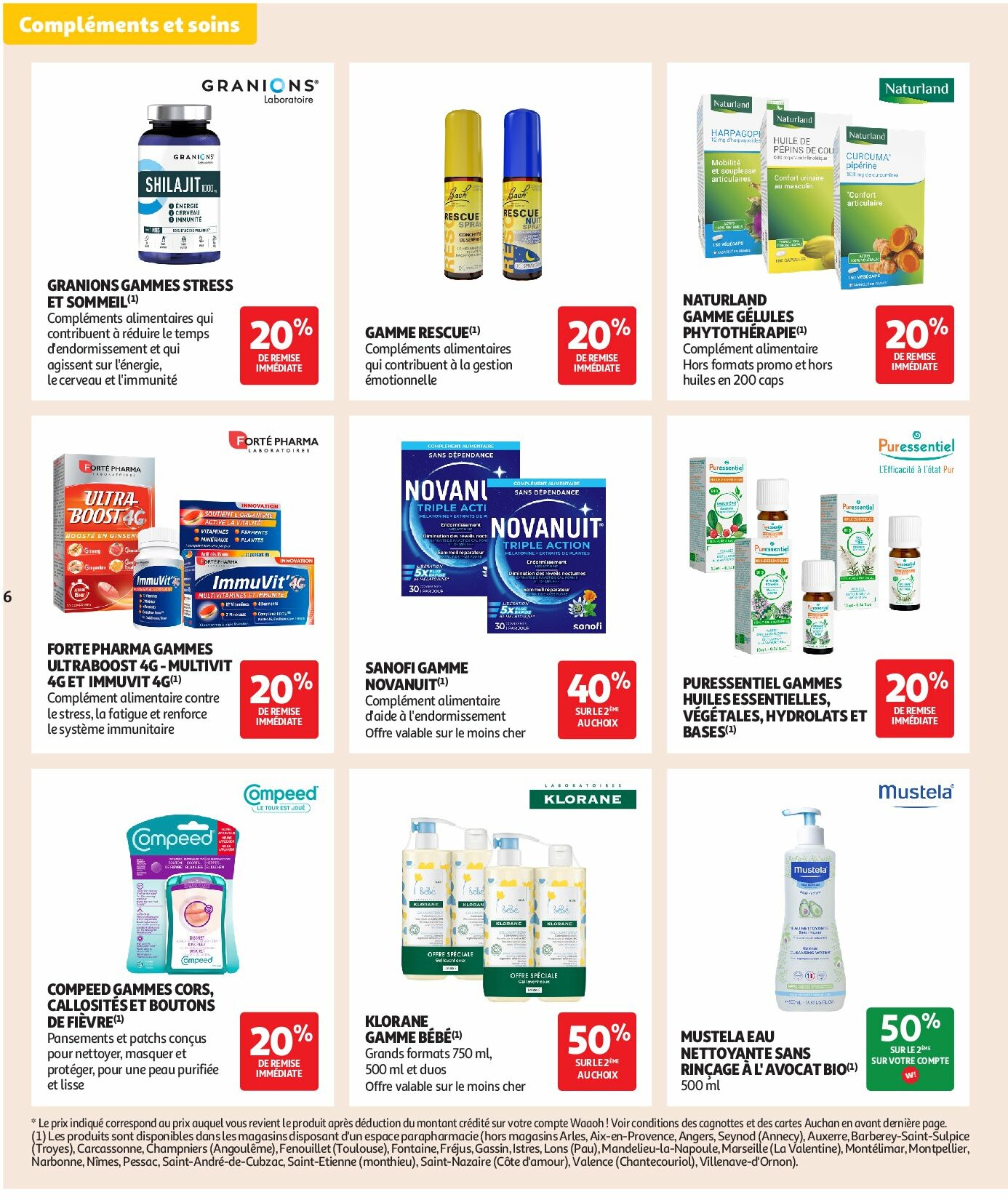 auchan - Auchan - Pour les peaux à tendance économe folder geldig vanaf 02/09 - 22/09 - page: 6