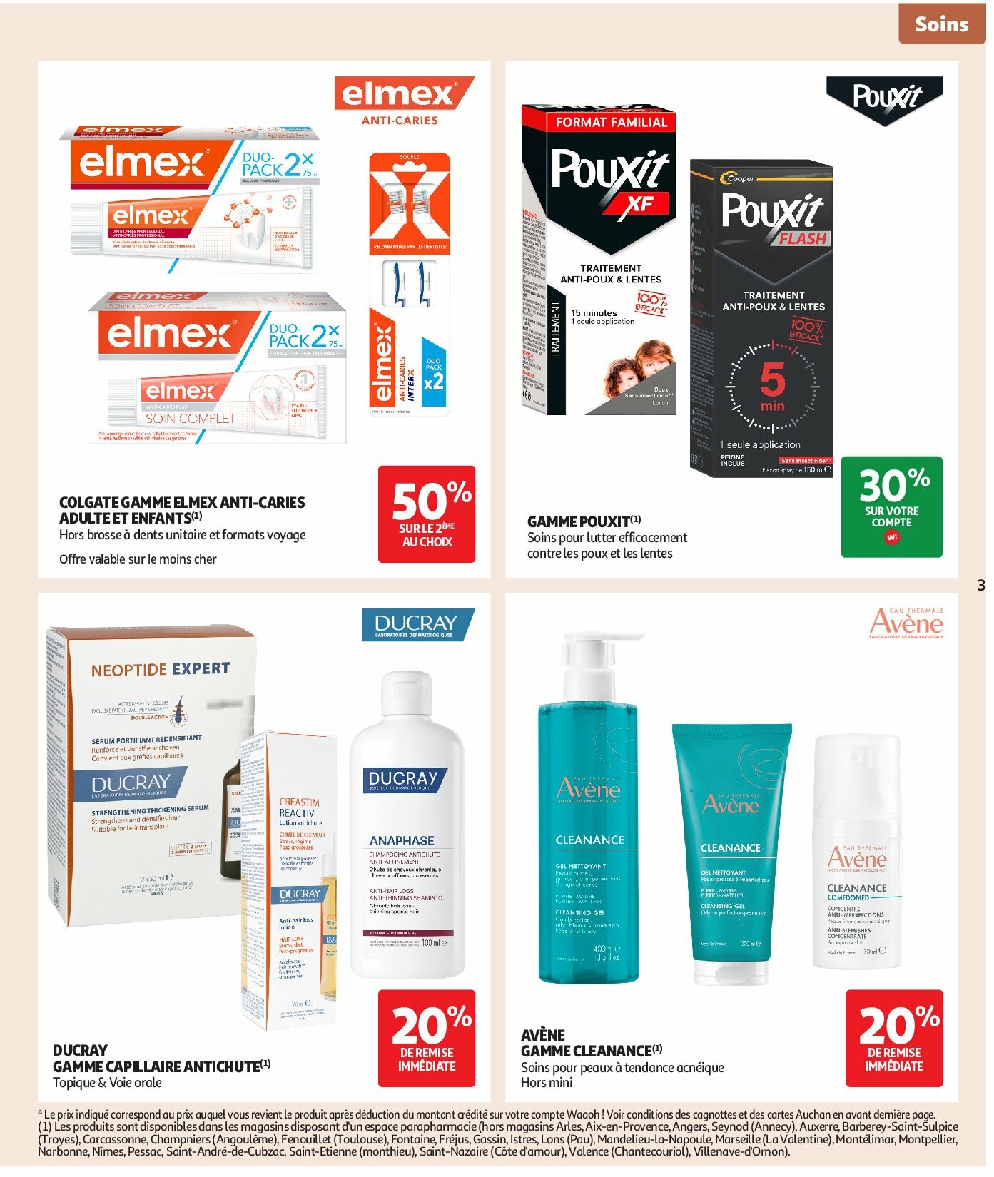 auchan - Auchan - Pour les peaux à tendance économe folder geldig vanaf 02/09 - 22/09 - page: 3