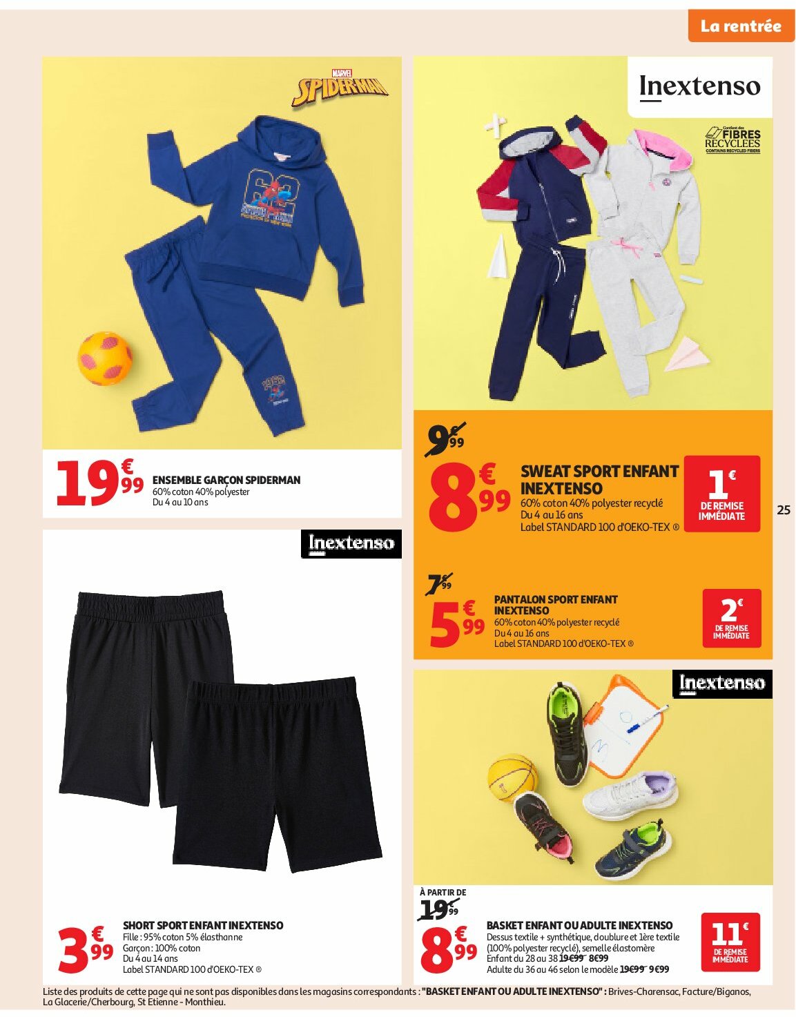 auchan - Auchan - Rentrée des classes folder geldig vanaf 19/08 - 07/09 - page: 25