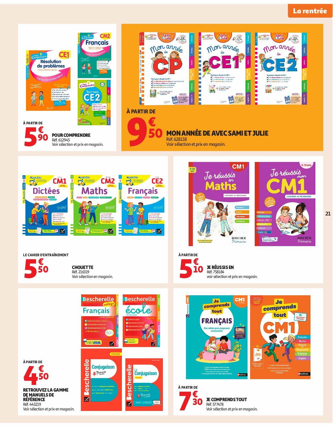 auchan - Auchan - Rentrée des classes folder geldig vanaf 19/08 - 07/09 - page: 21