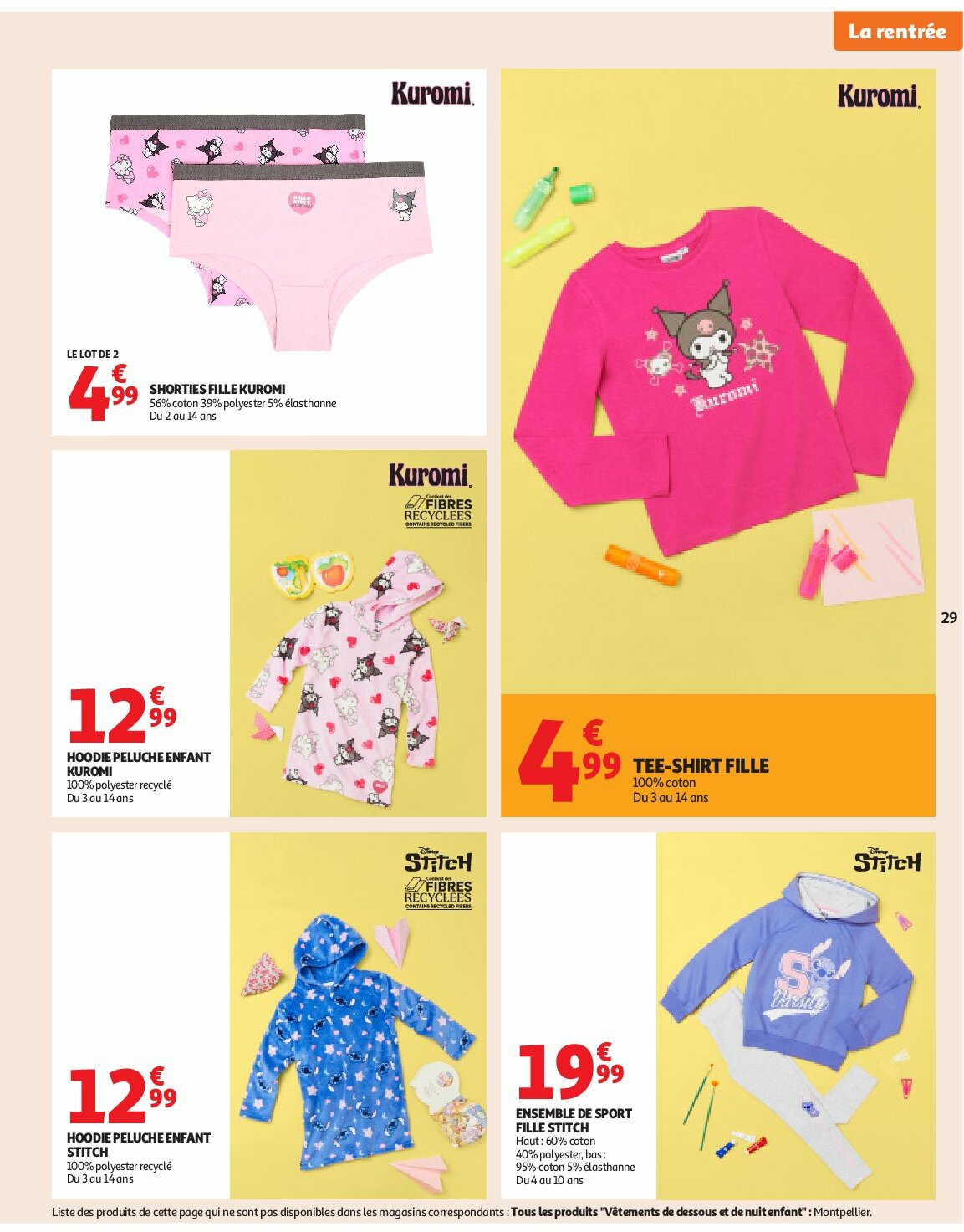 auchan - Auchan - Rentrée des classes folder geldig vanaf 19/08 - 07/09 - page: 29