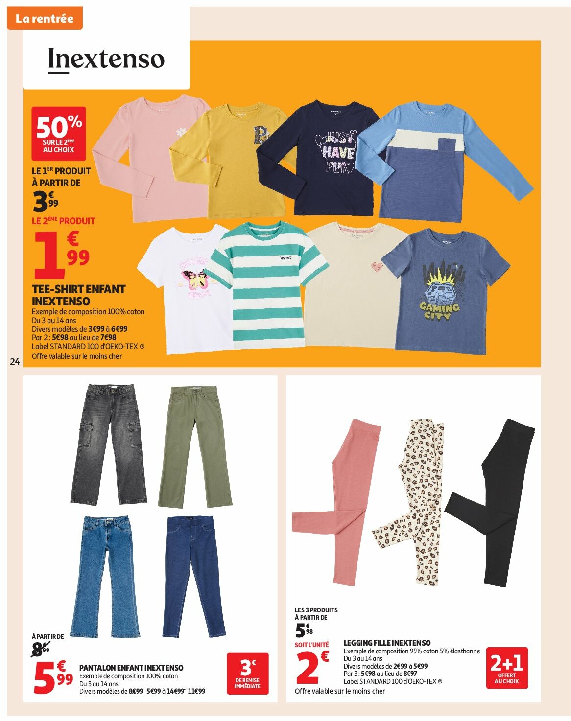 auchan - Auchan - Rentrée des classes folder geldig vanaf 19/08 - 07/09 - page: 24