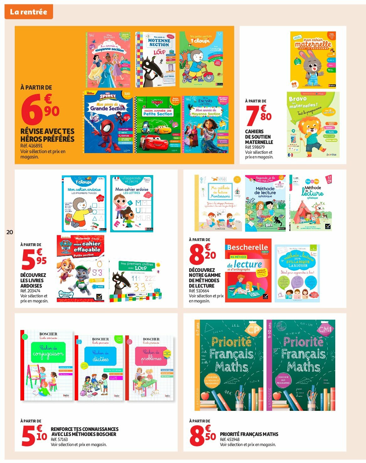 auchan - Auchan - Rentrée des classes folder geldig vanaf 19/08 - 07/09 - page: 20