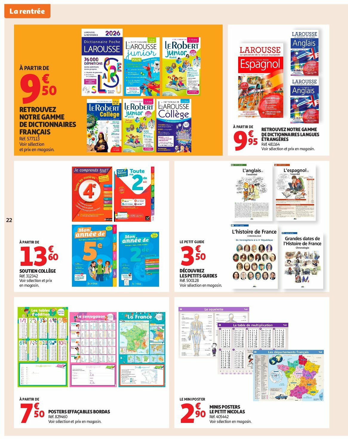 auchan - Auchan - Rentrée des classes folder geldig vanaf 19/08 - 07/09 - page: 22