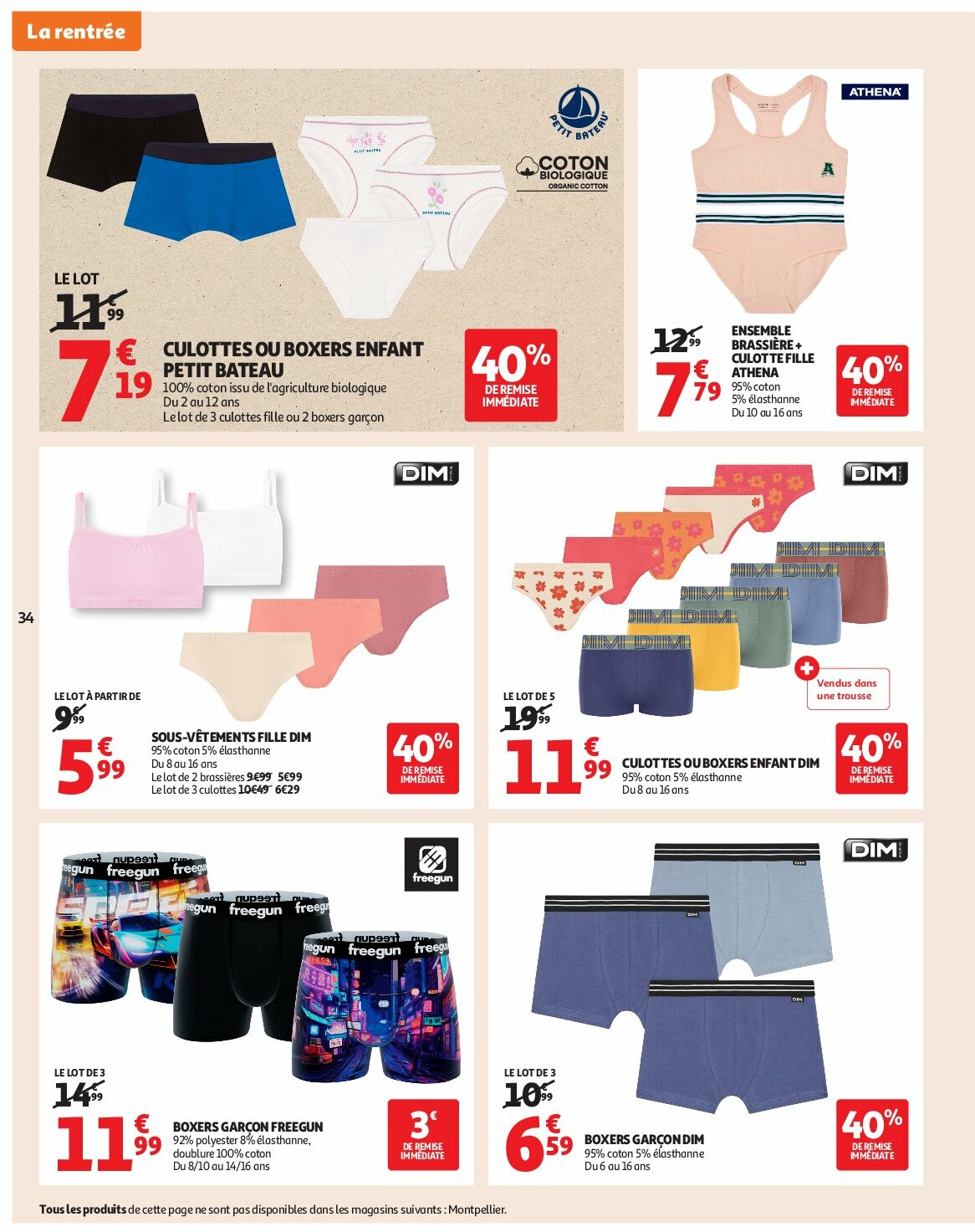auchan - Auchan - Rentrée des classes folder geldig vanaf 19/08 - 07/09 - page: 34